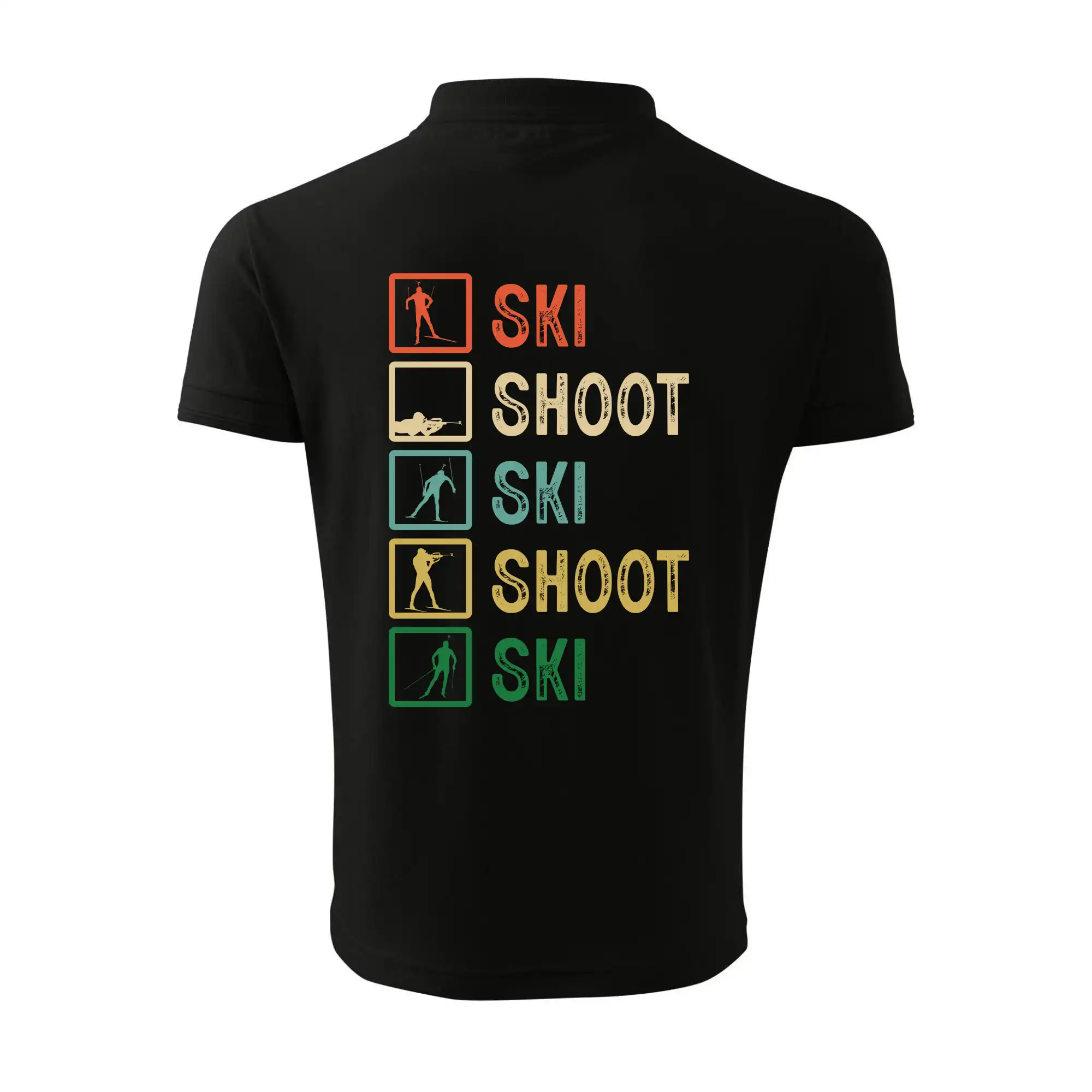 Biatlon ski shoot ski