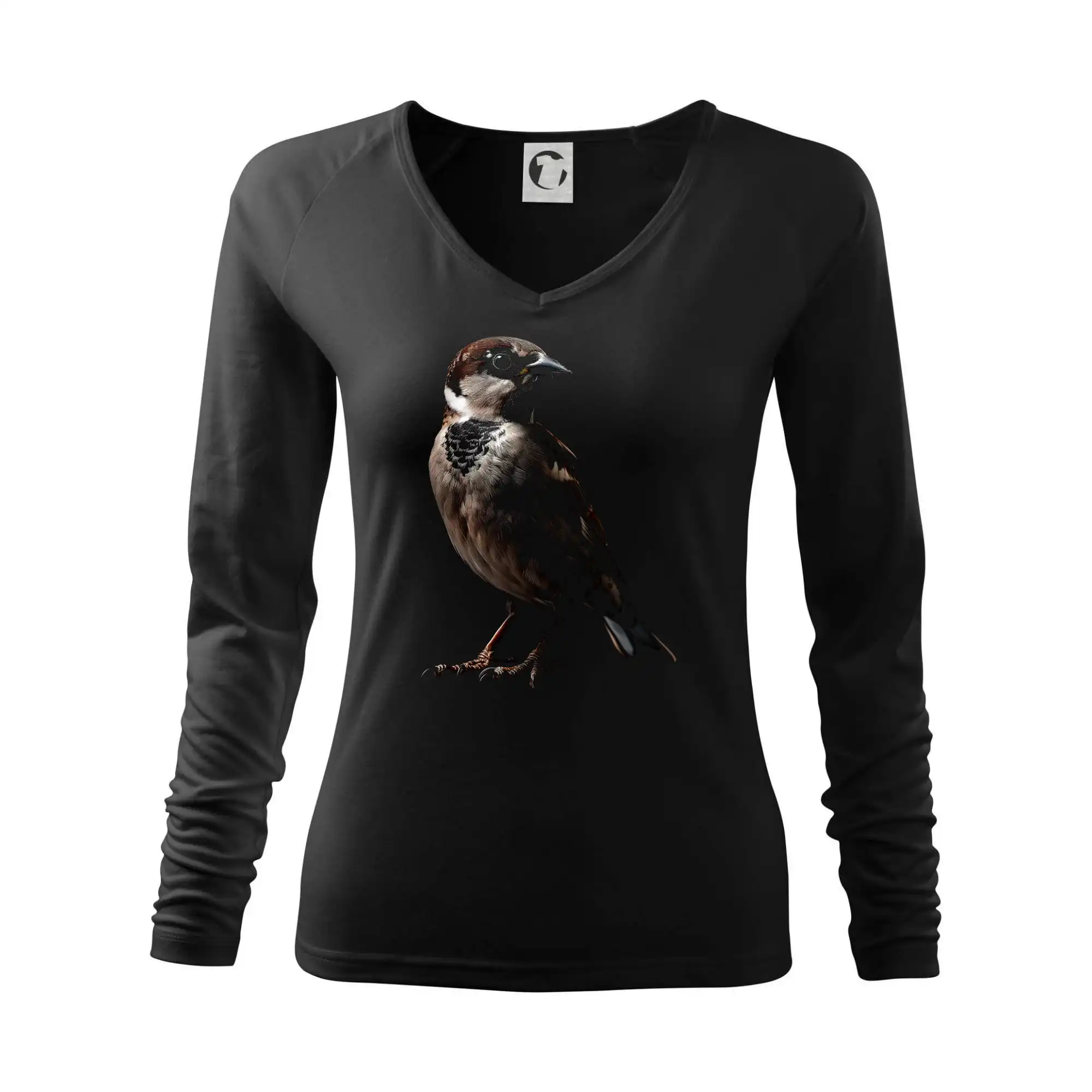 Vrabec domácí černá fotka