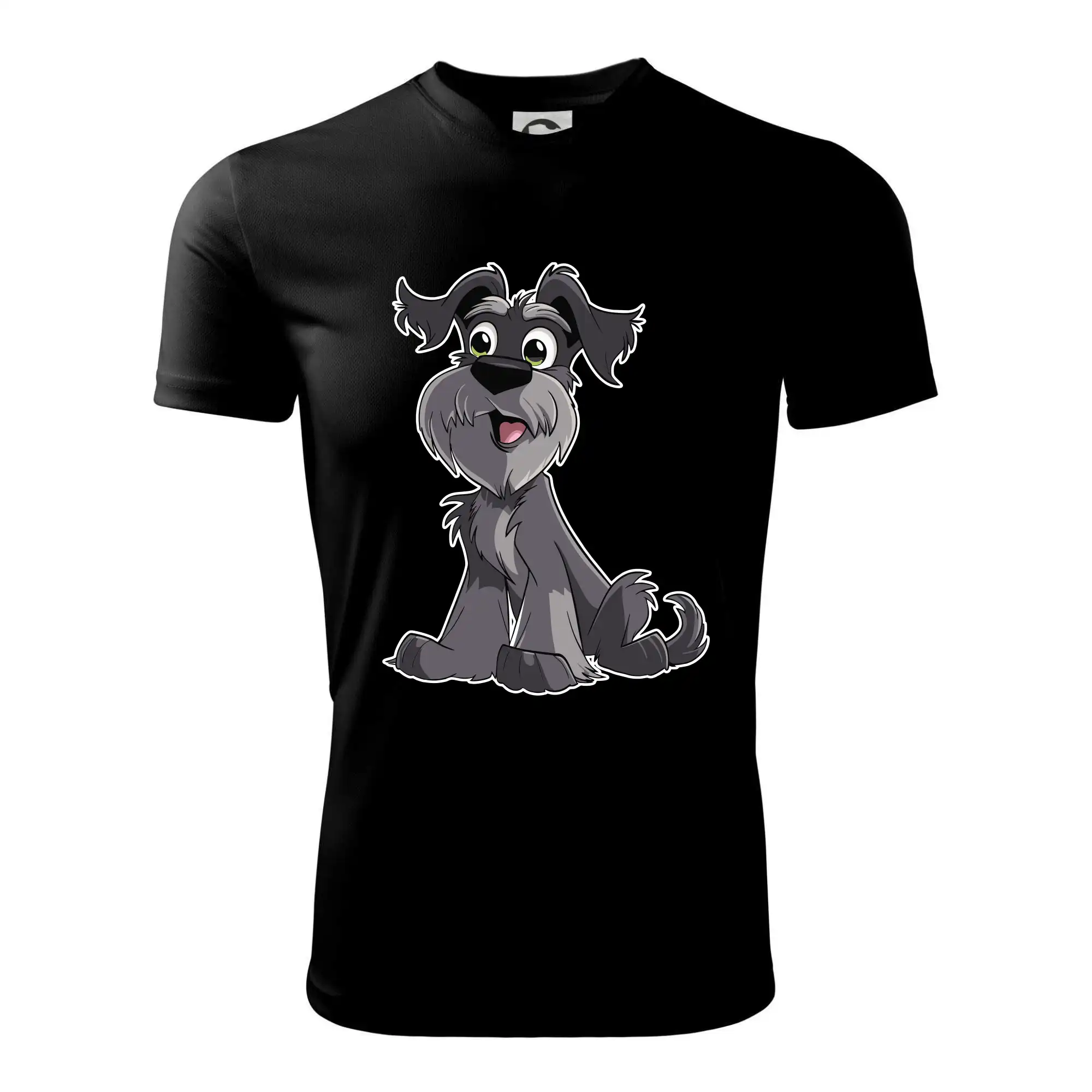 Knírač kreslený sedící