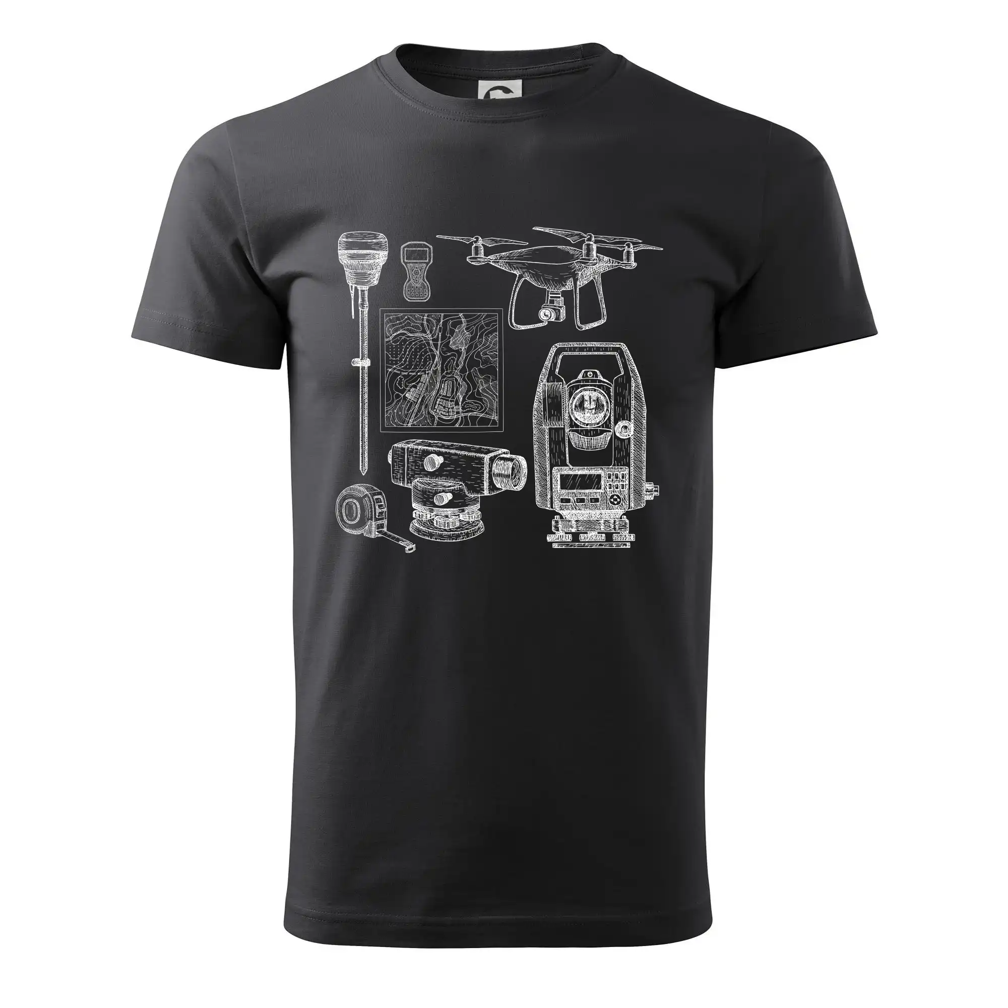 Geodet teodolit dron