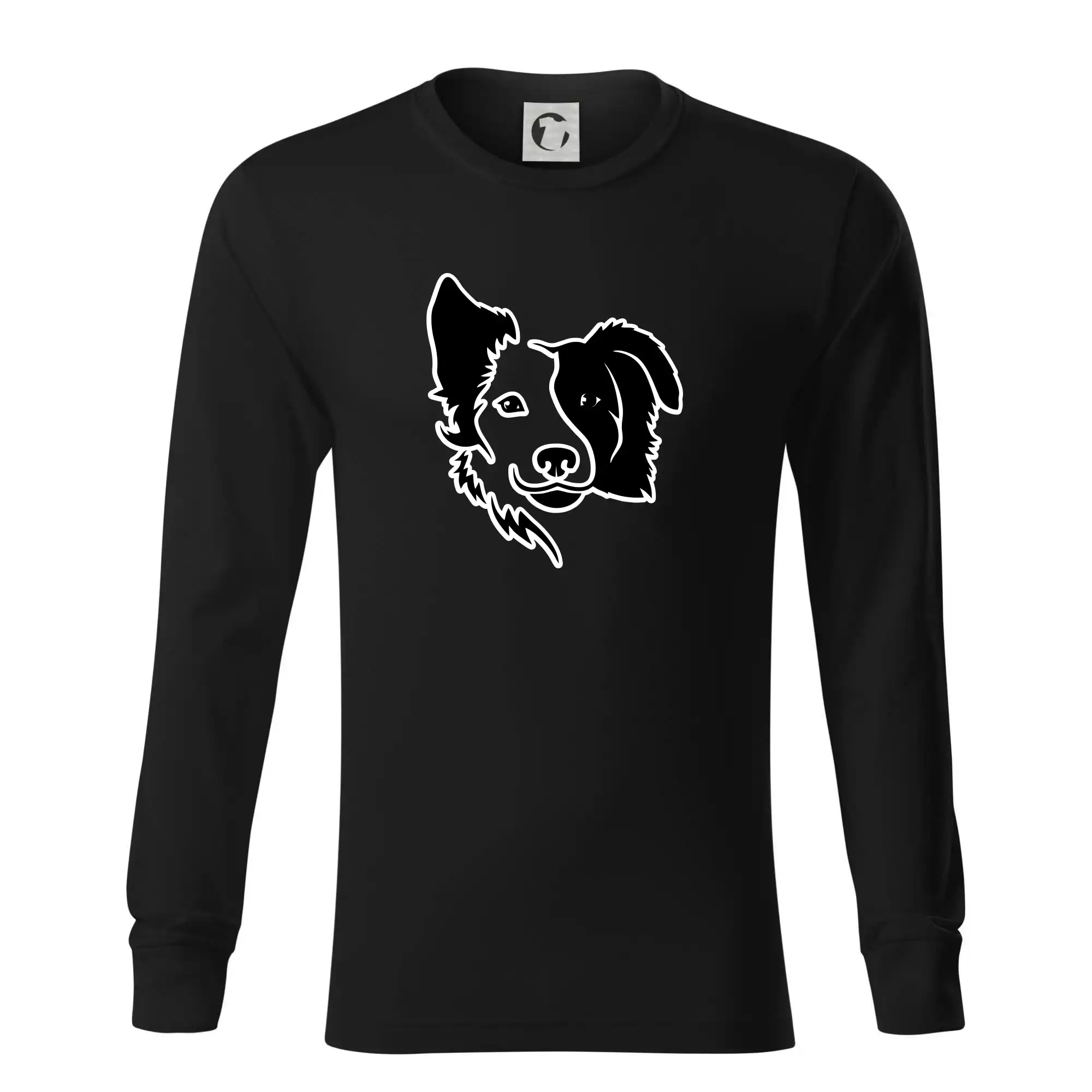 Border kólie obrys hlavy