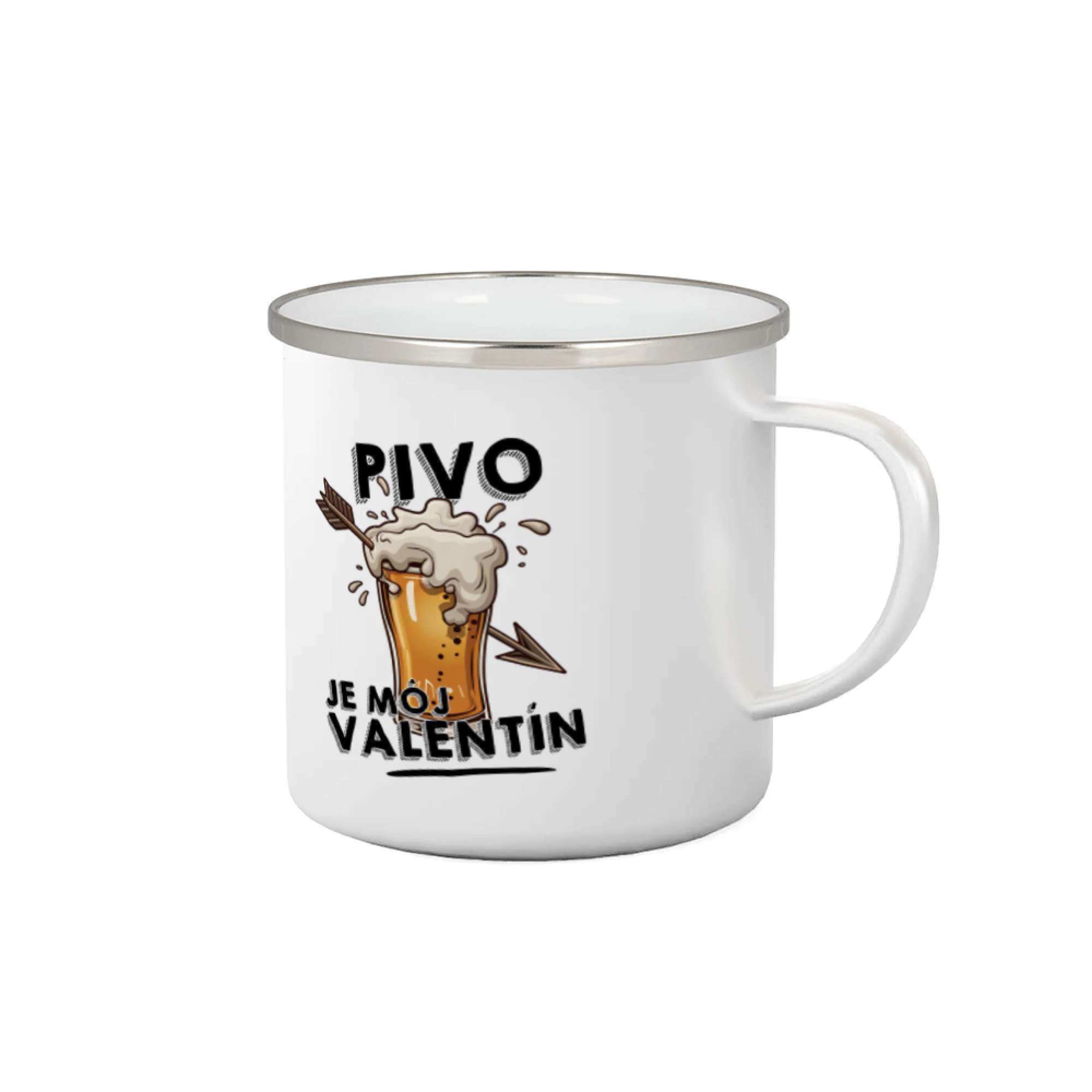 Tričká pre zamilovaných - Pivo je môj valentín - Plecháčik