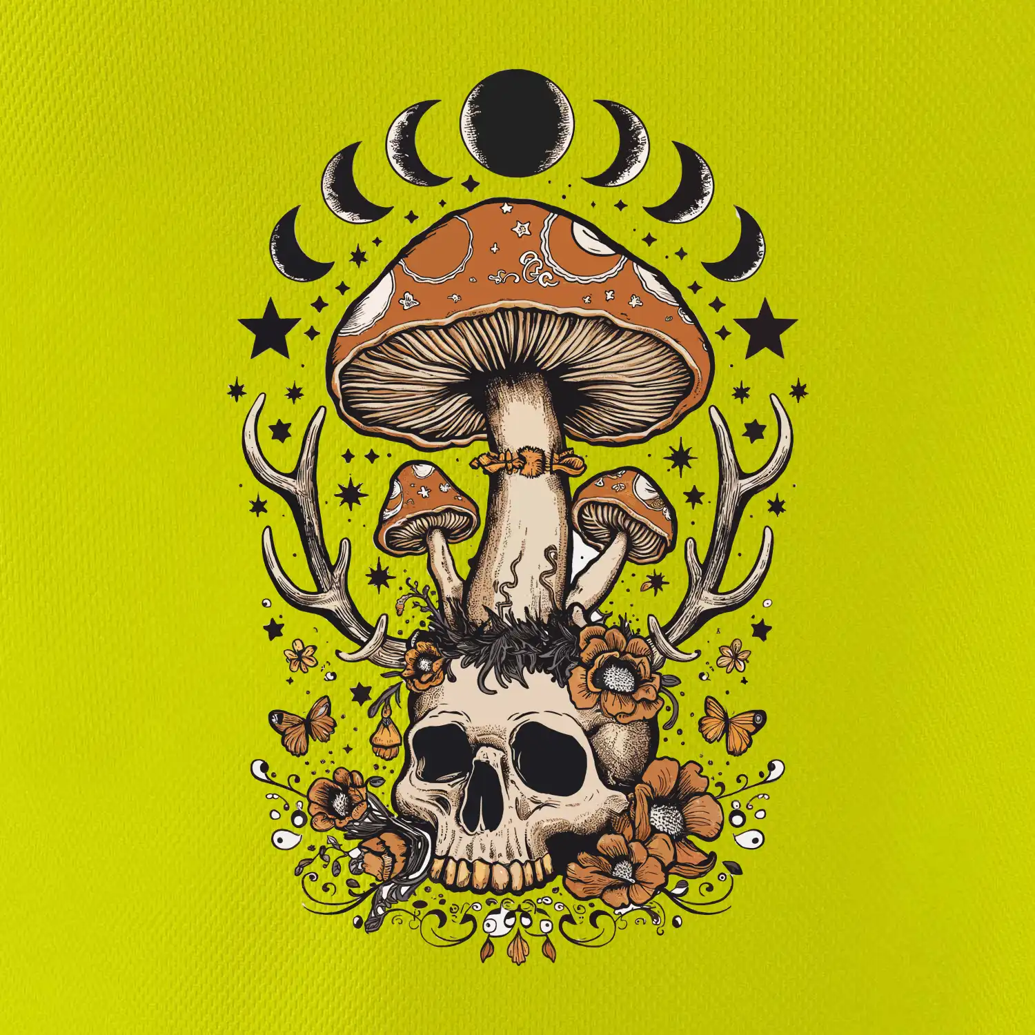 Goblincore magical mushroom
