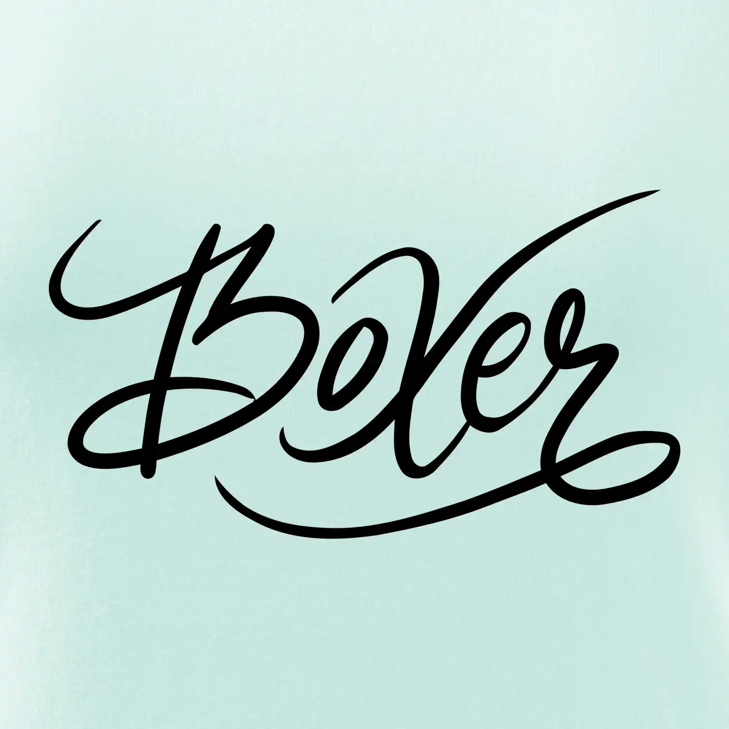 Boxer - nápis okrasný