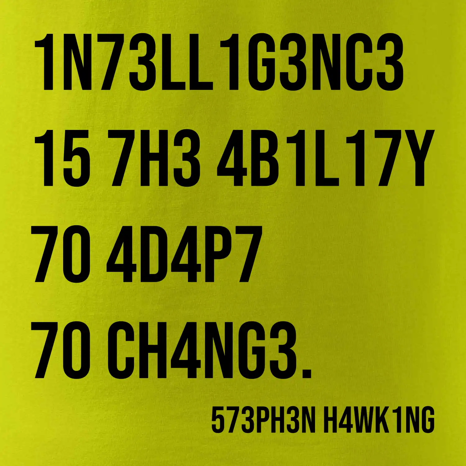 Test inteligence - Stephen Hawking