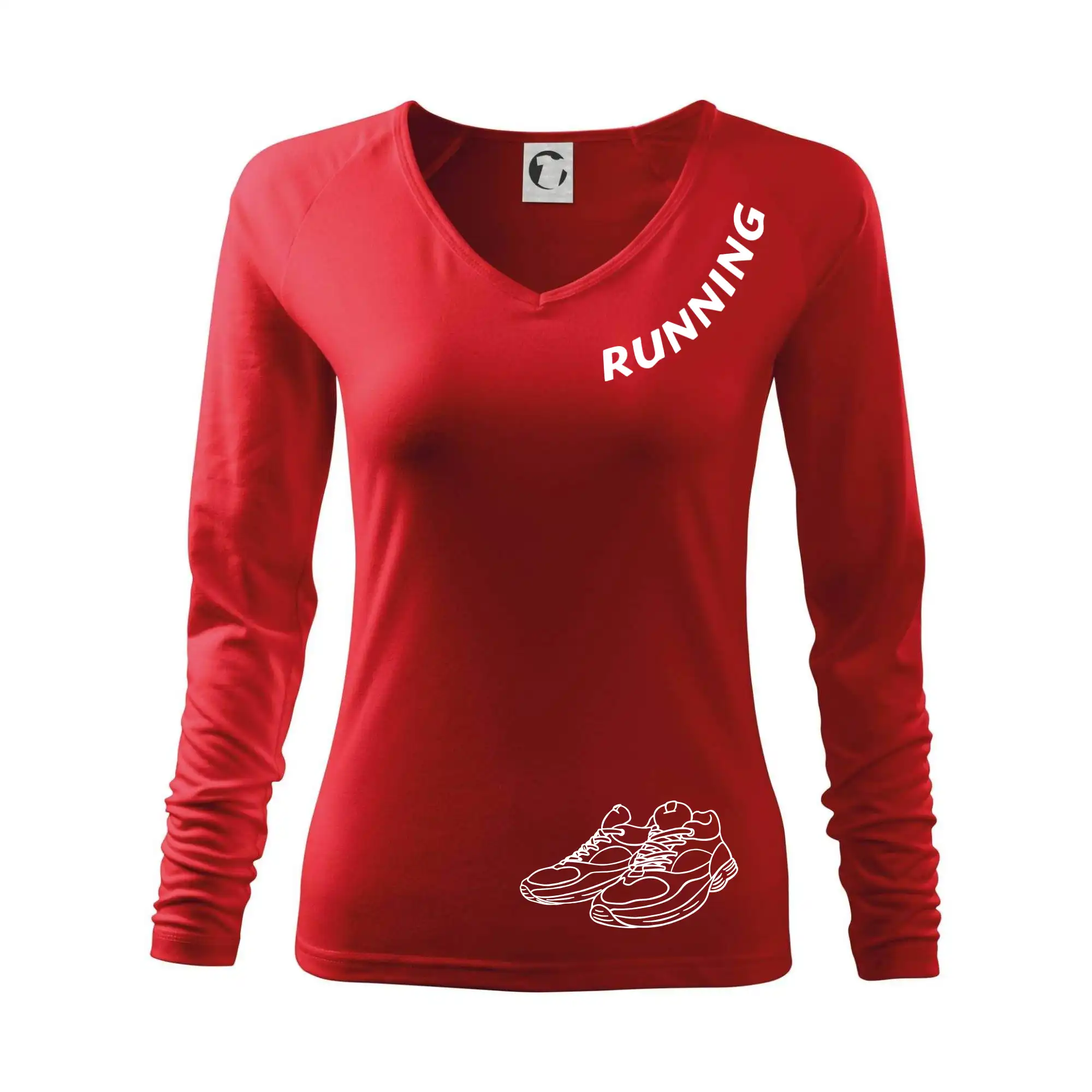 Running nápis šikmo