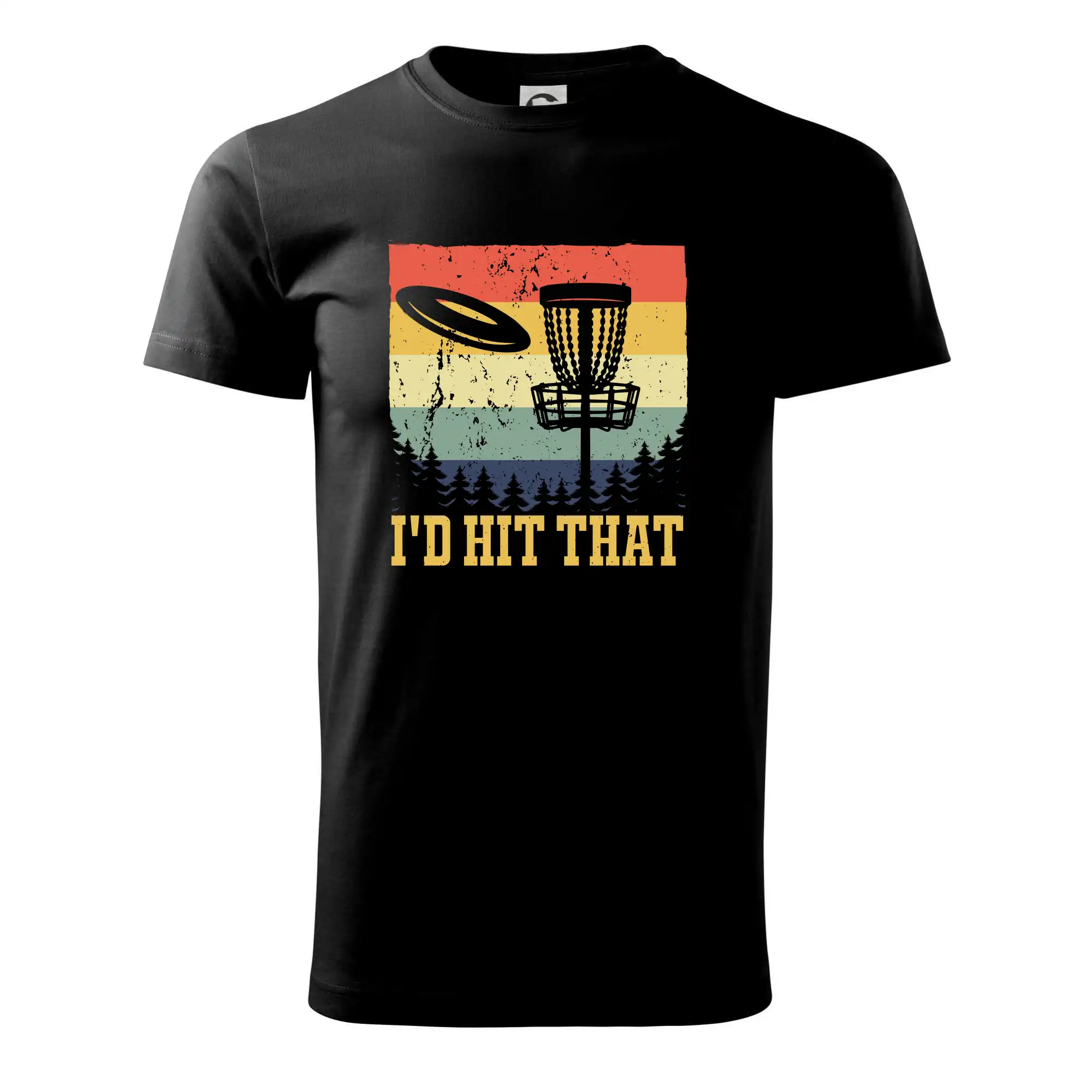 Disc golf player retro vintage