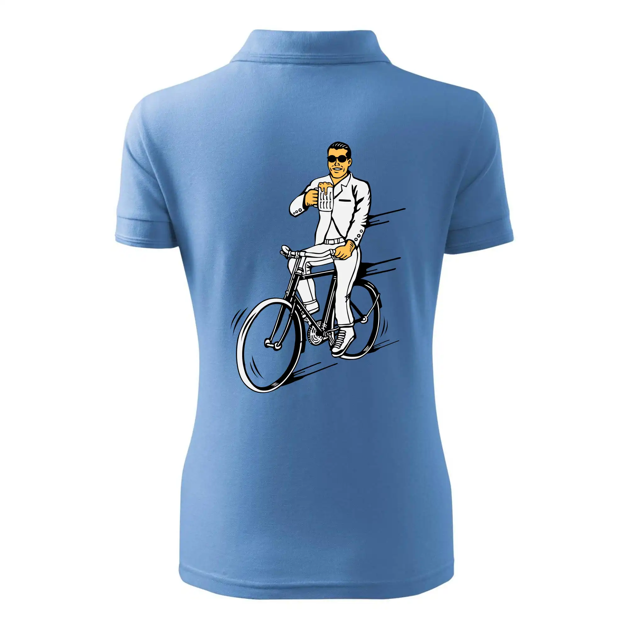 Gentleman na kole s pivem