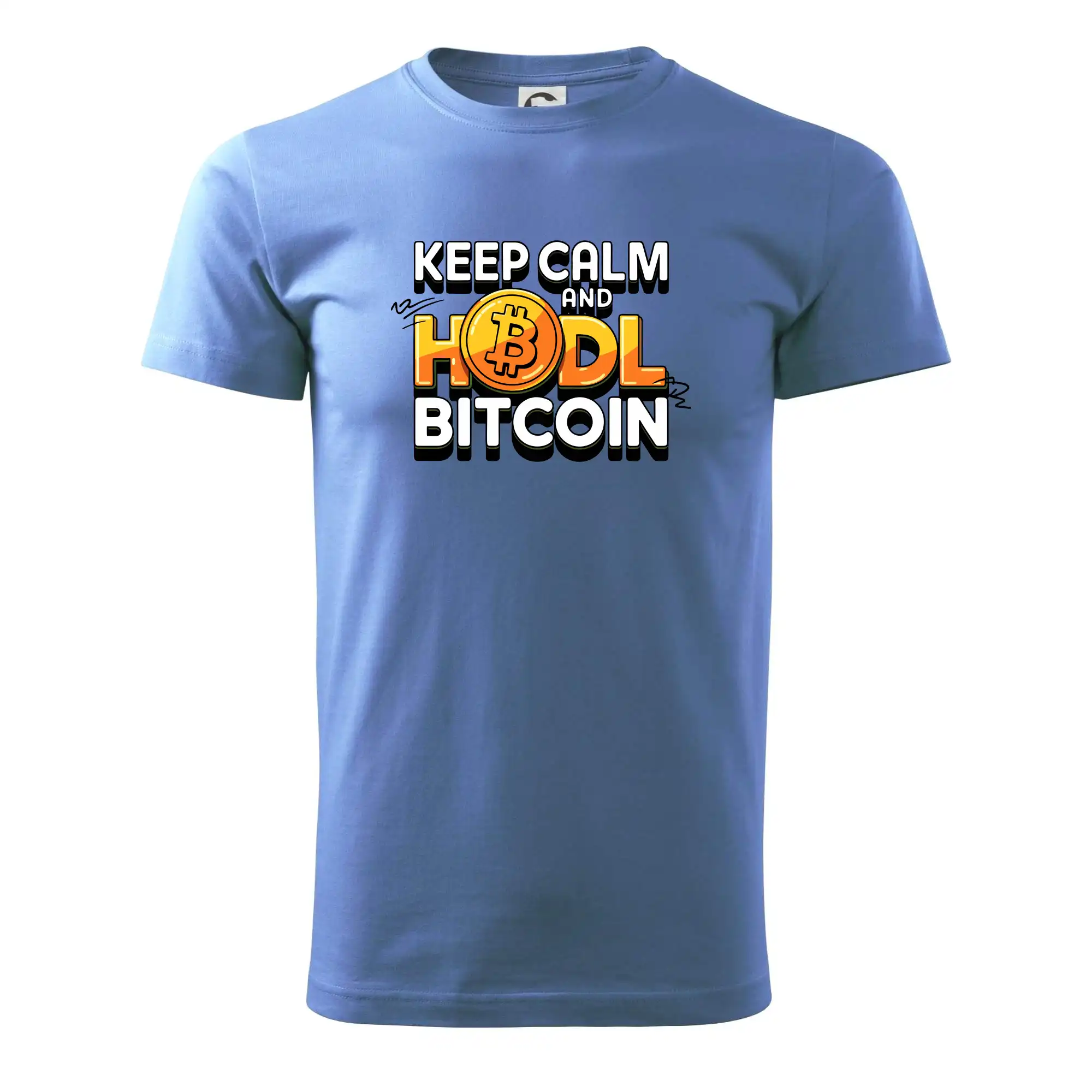 3D nápis Keep Calm and HODL Bitcoin