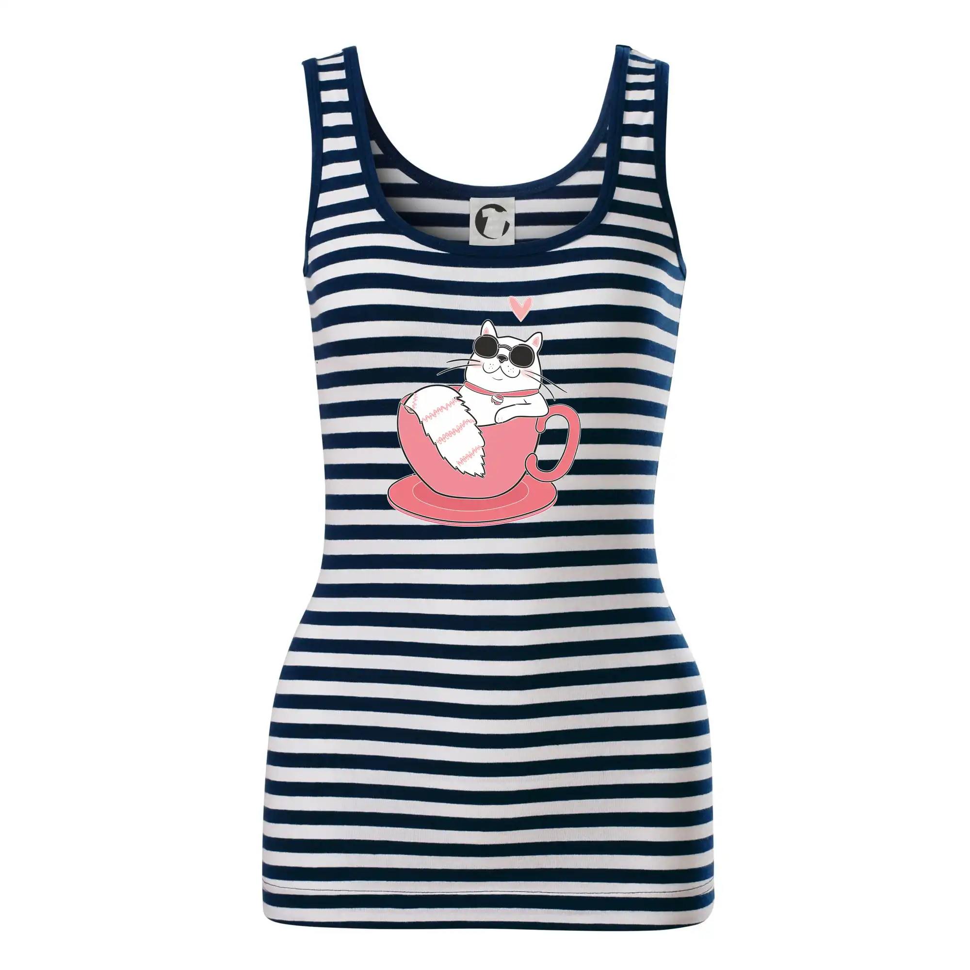 Hustá kočka v hrníčku