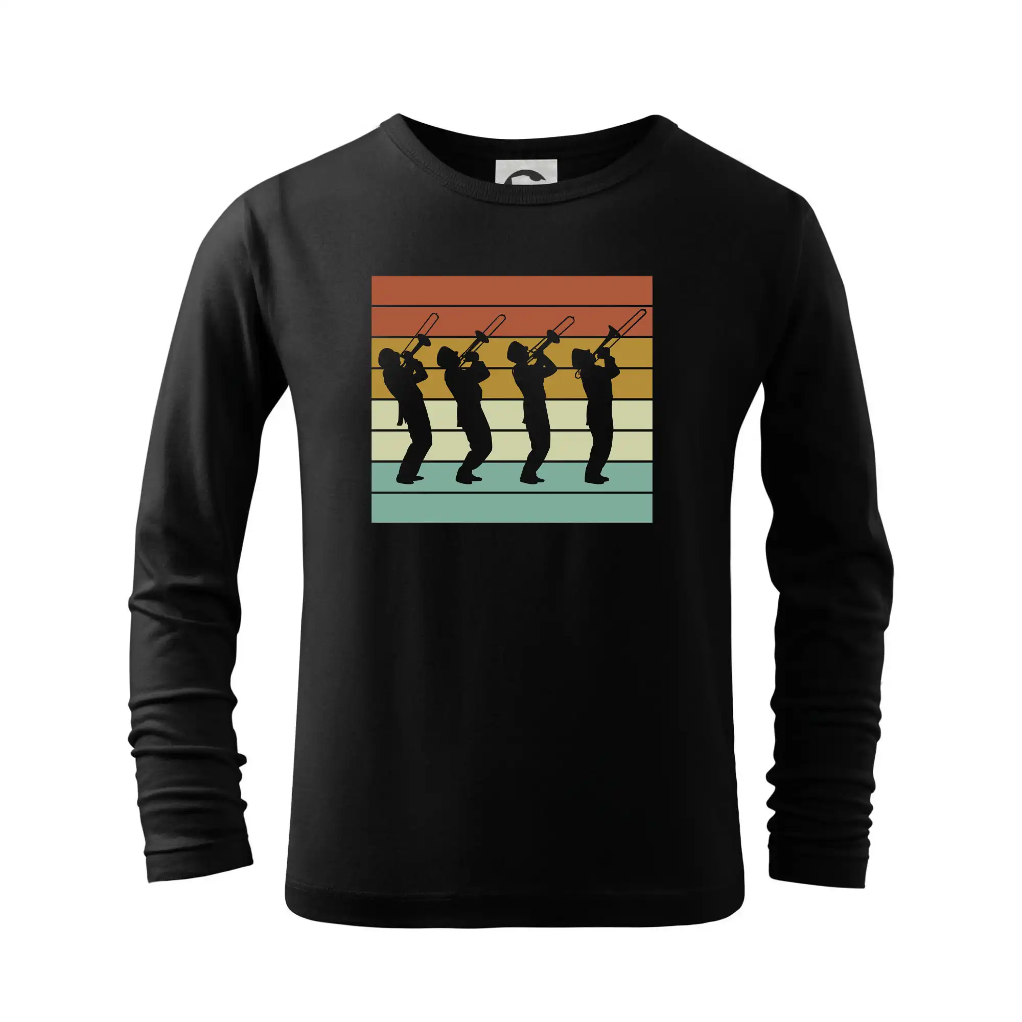 Vintage trompetista - Tričko detské Long Sleeve