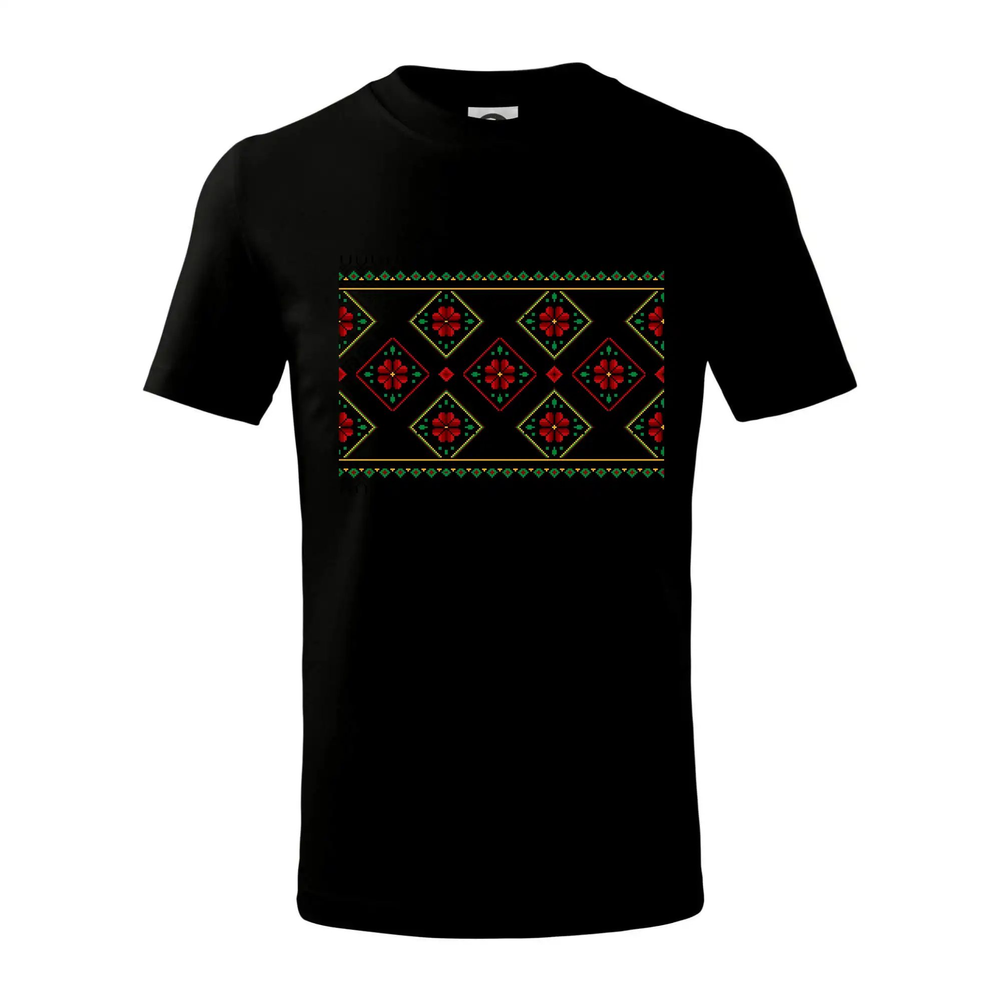 Ukrajinský vzor - Červeno Zelený