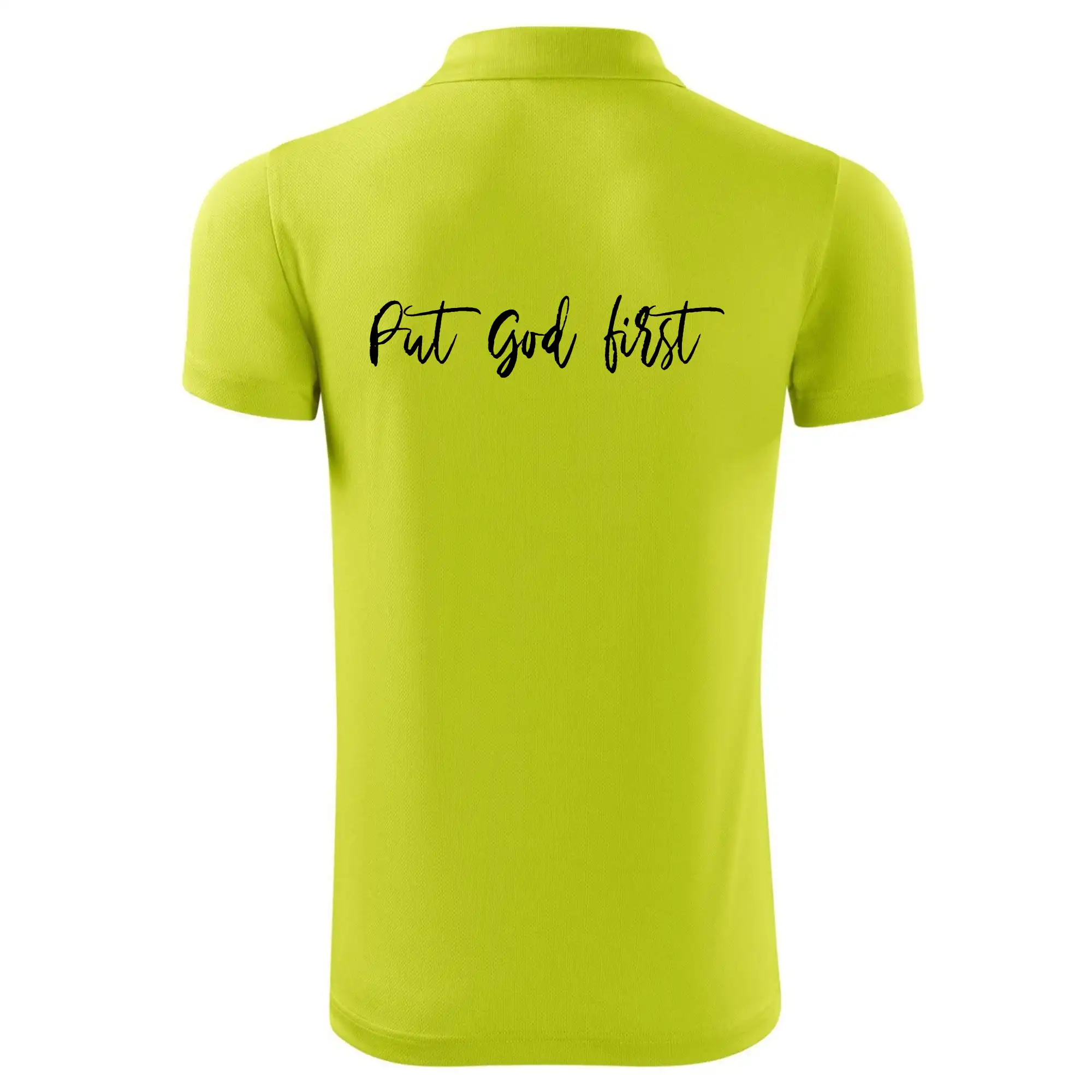 Put God first psací nápis