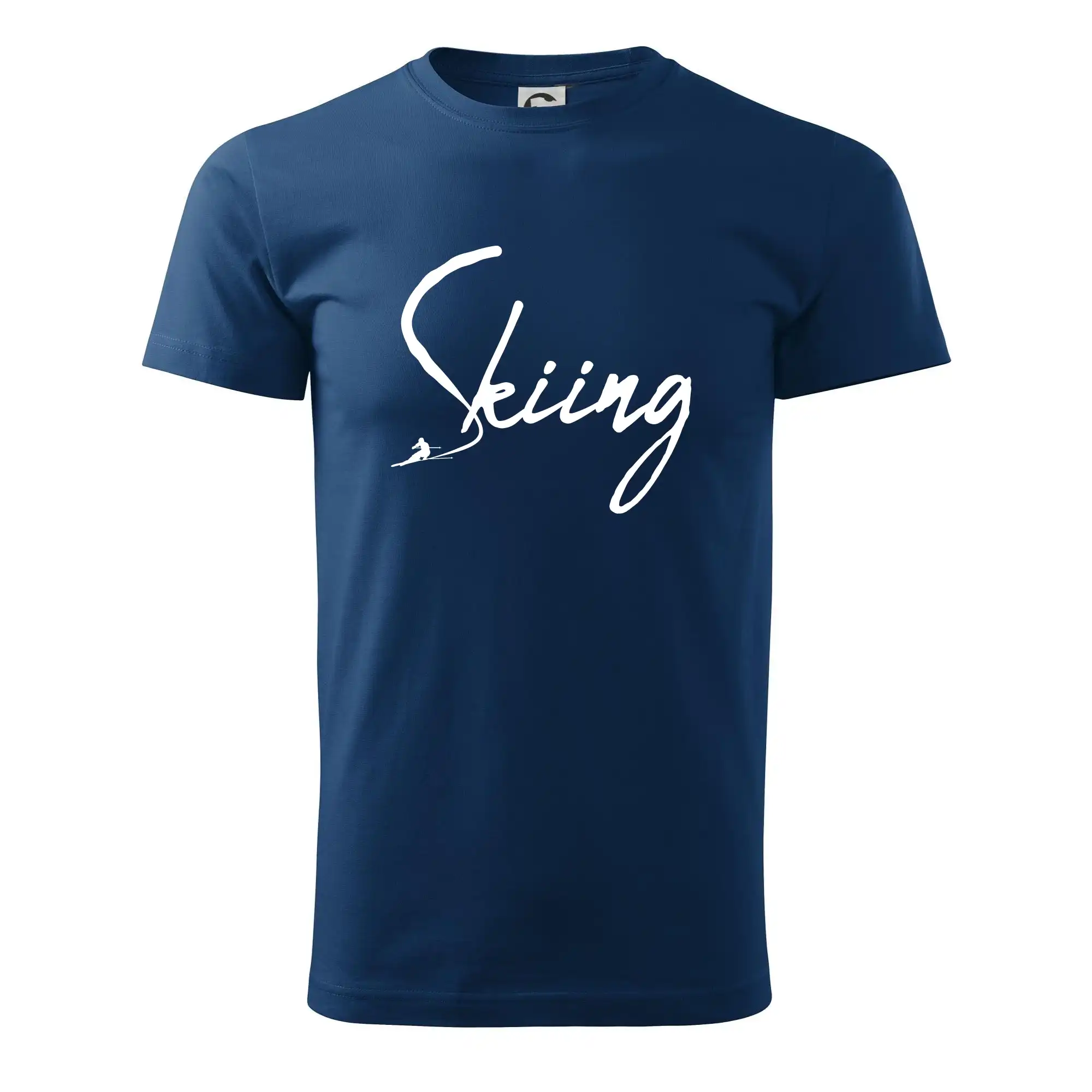 Skiing nápis lyžař