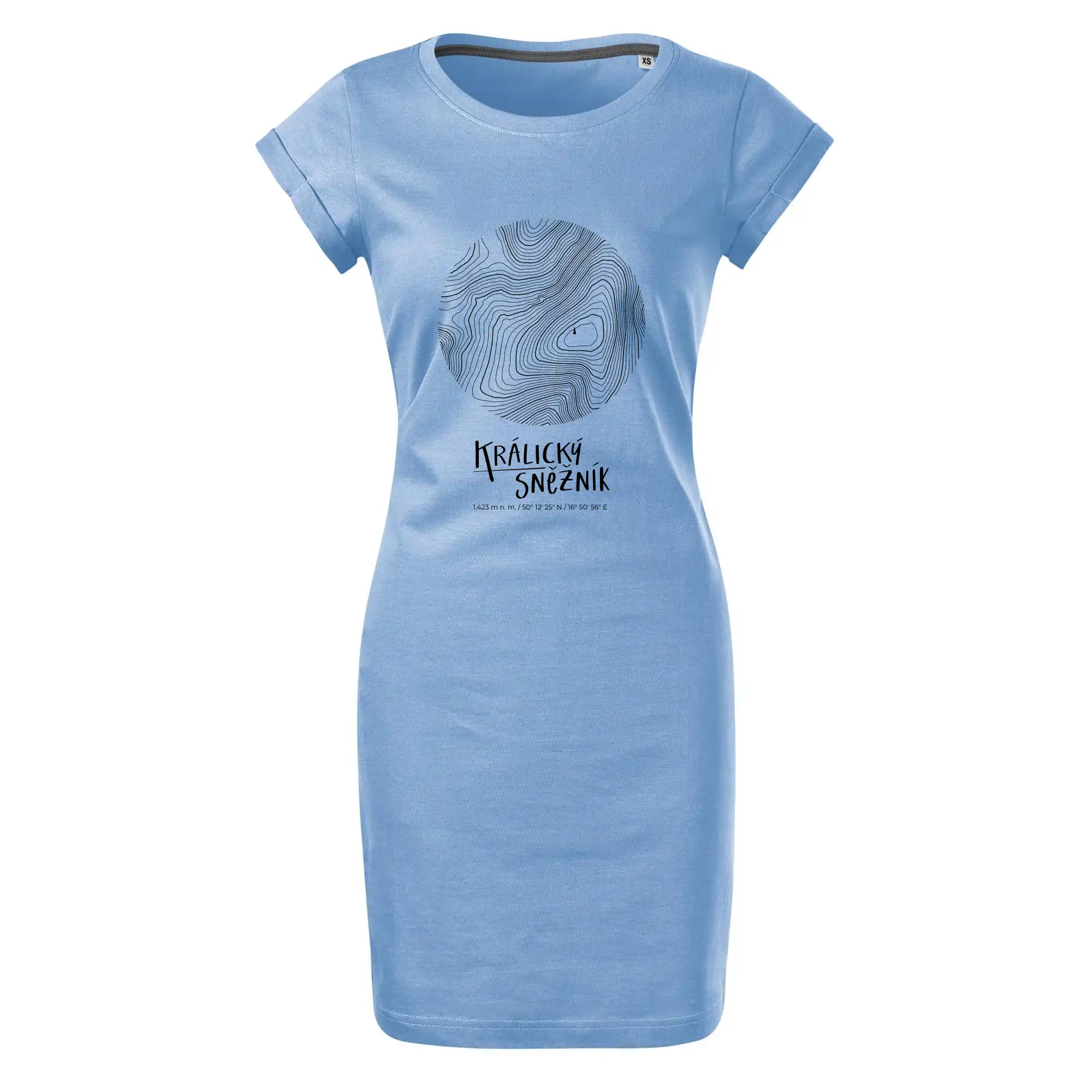 Králický Sněžník - vrstevnice v kruhu