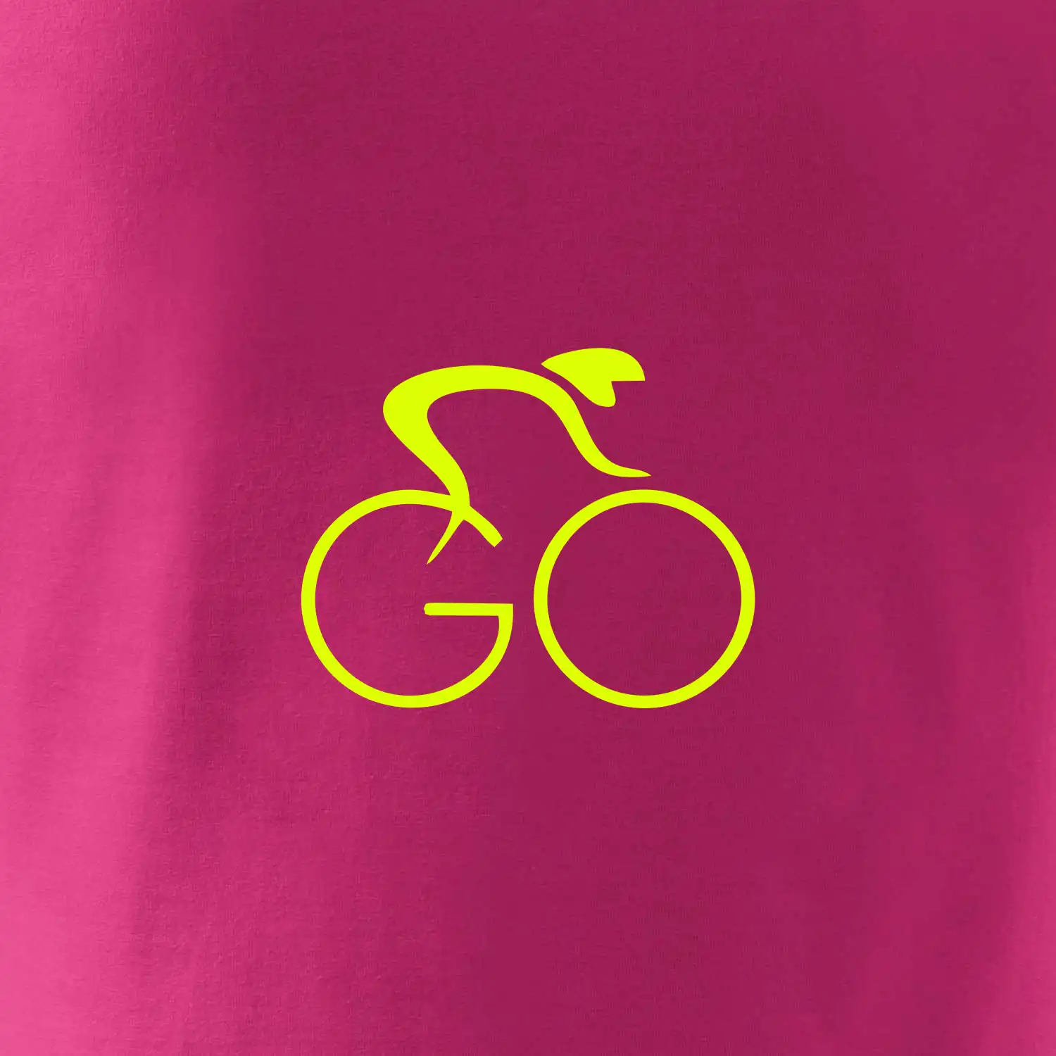 GO - Fluo cyklista malý
