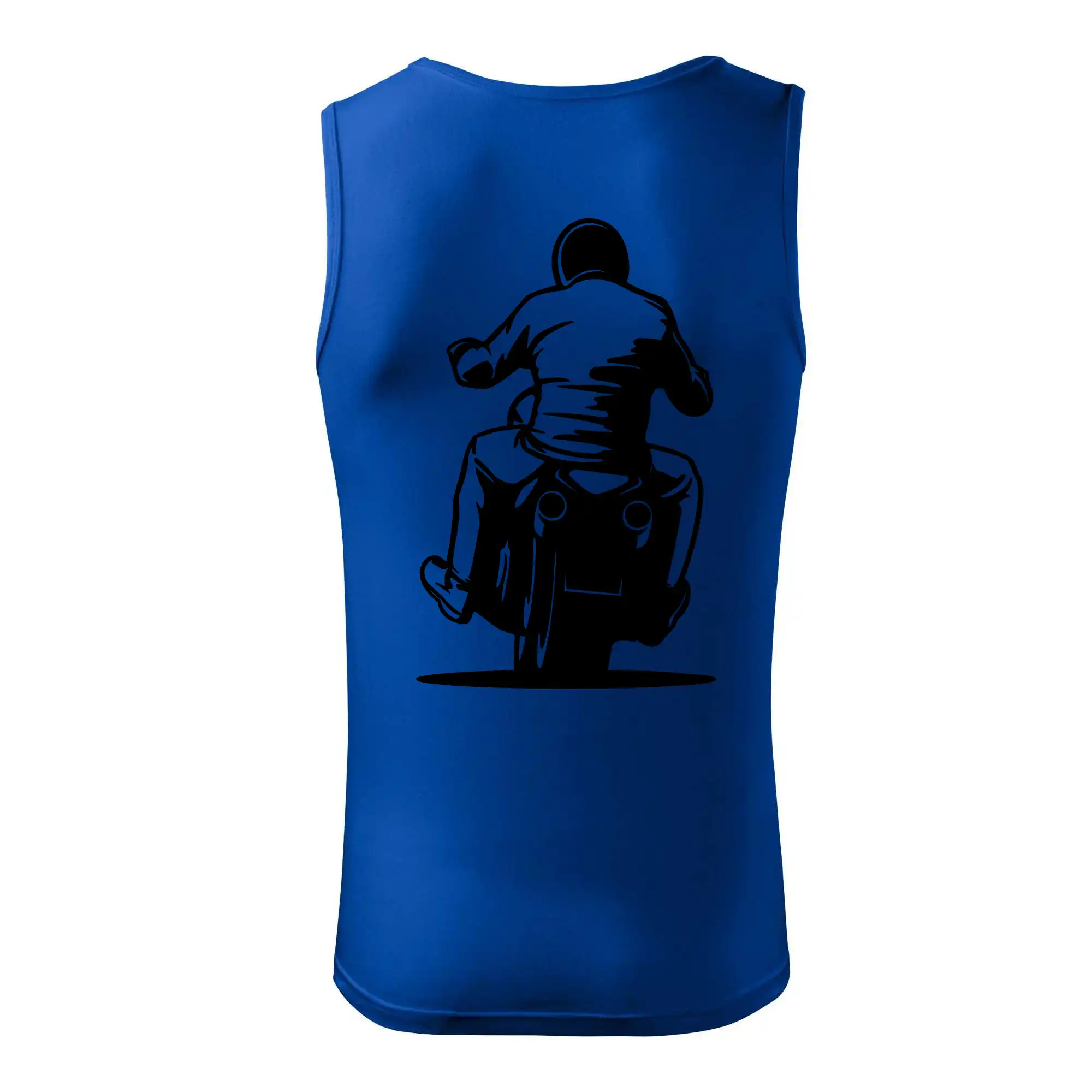 Motorkář na zádech - chopper