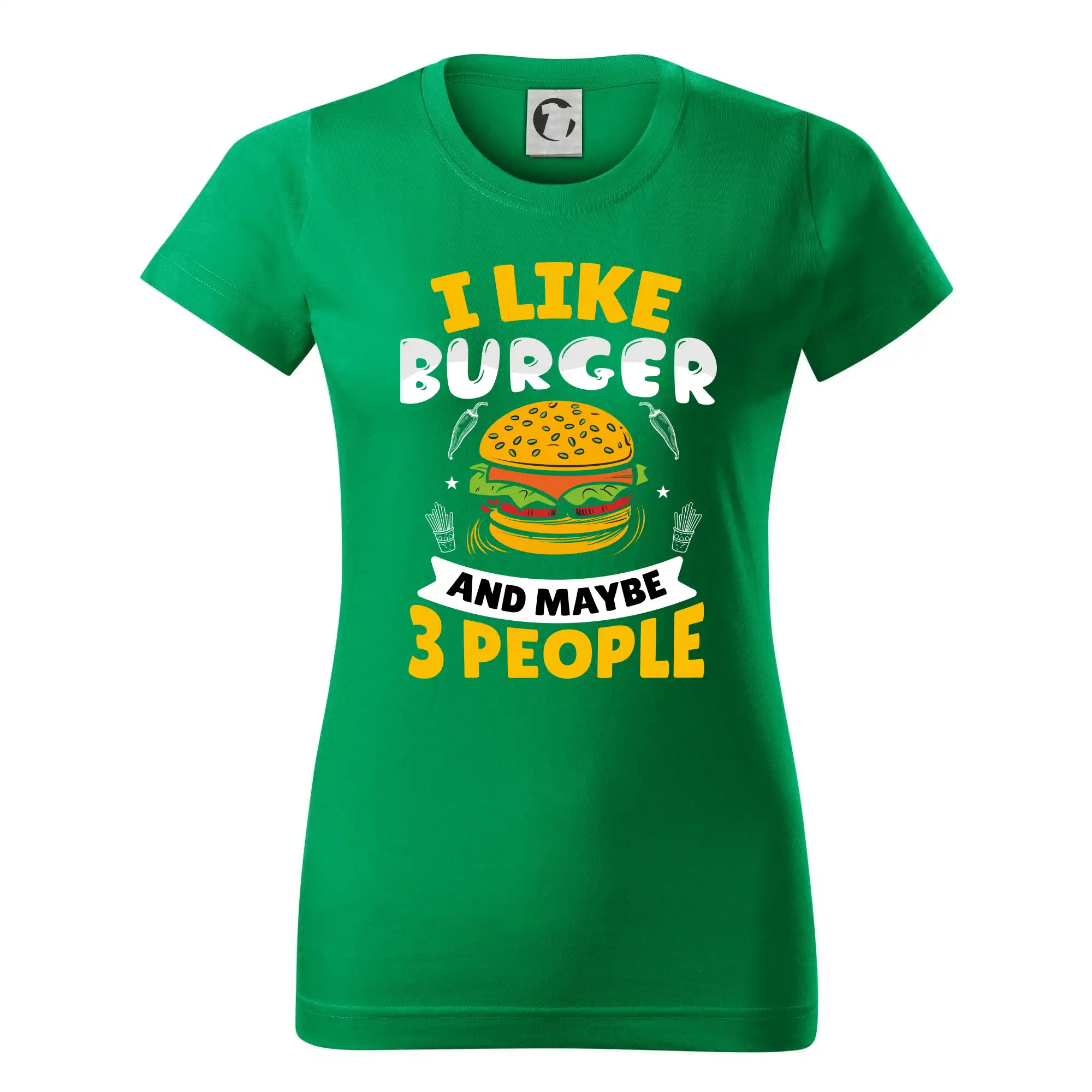 I like burger and maybe 3 people