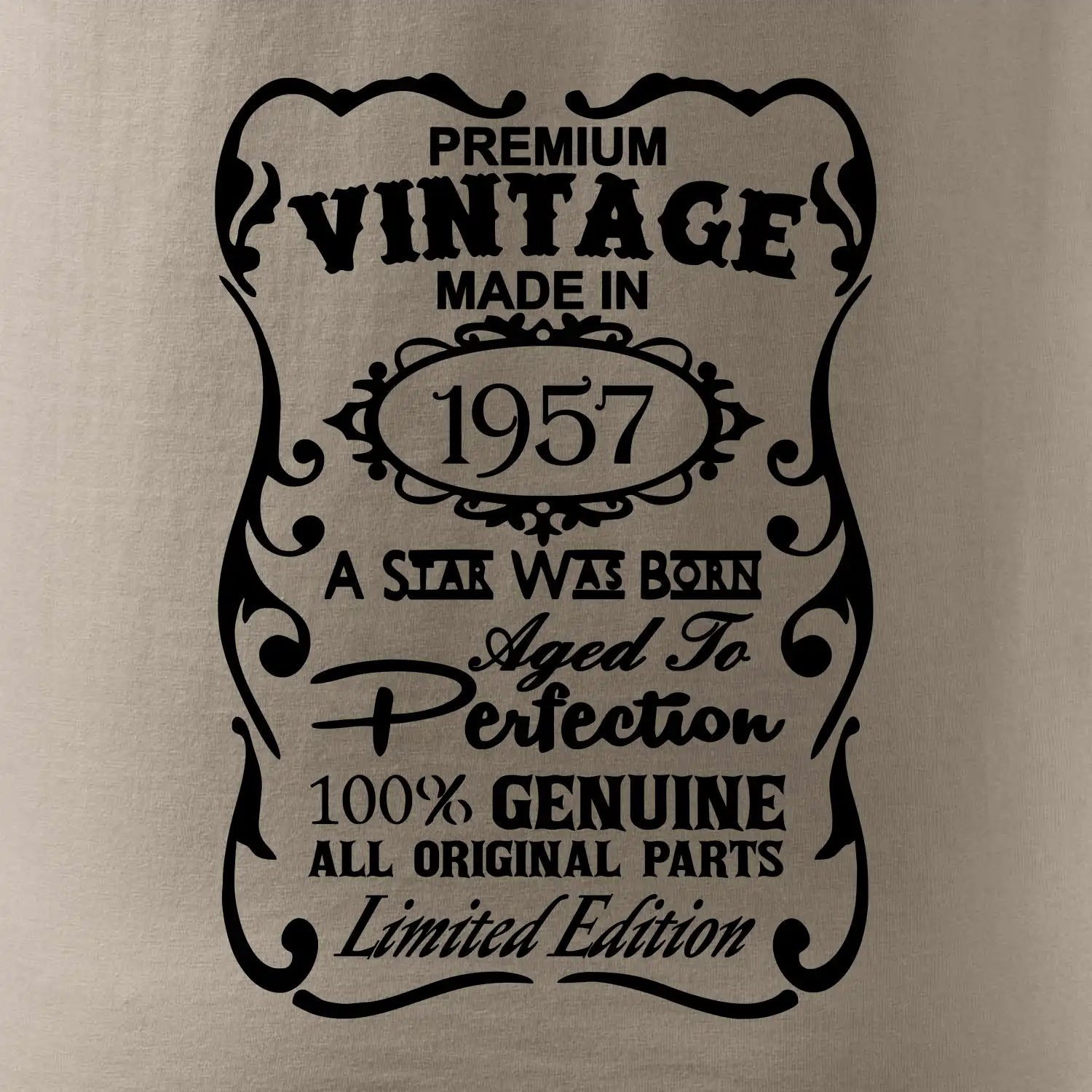 Vintage Etiketa - 1957