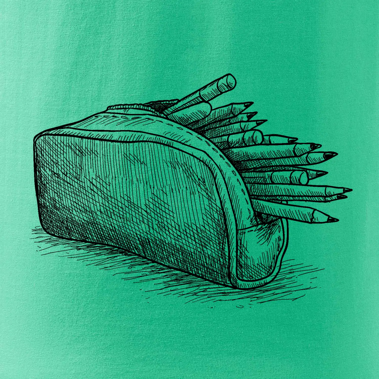 Školní penál kreslený