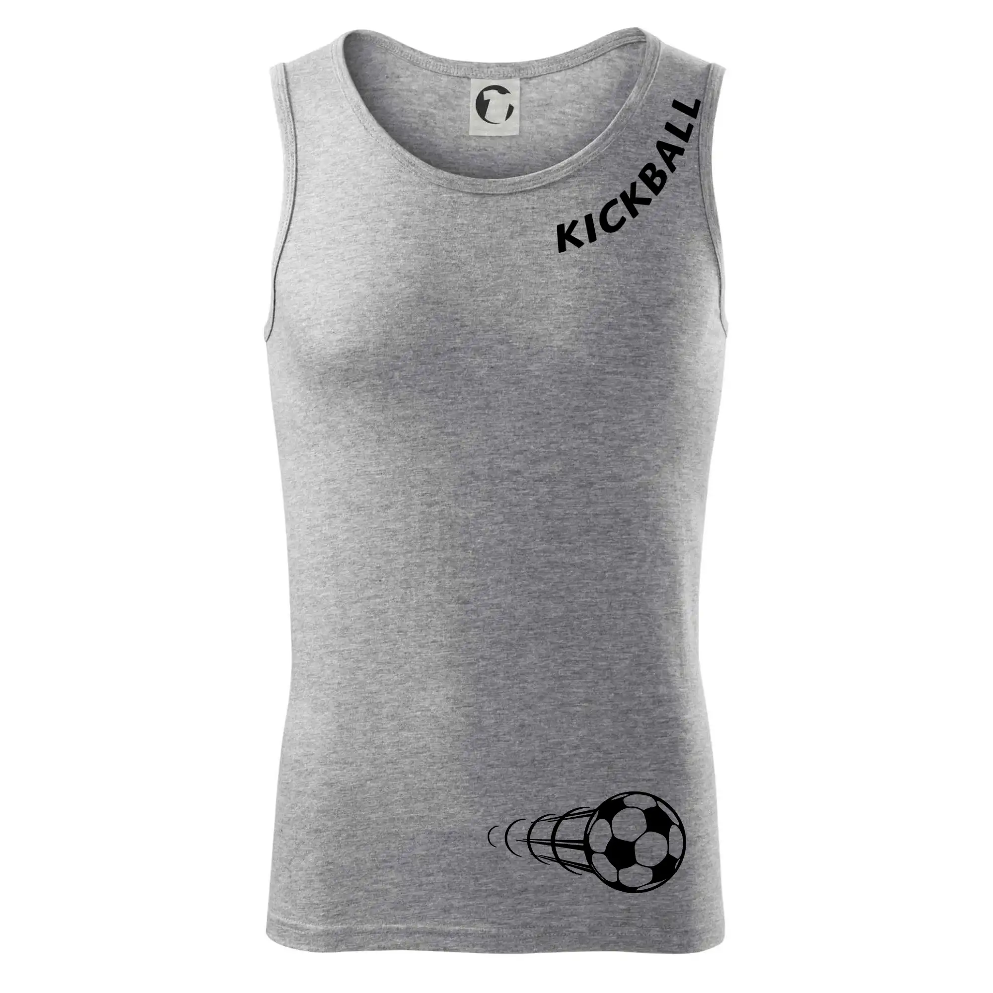 Kickball nápis šikmo