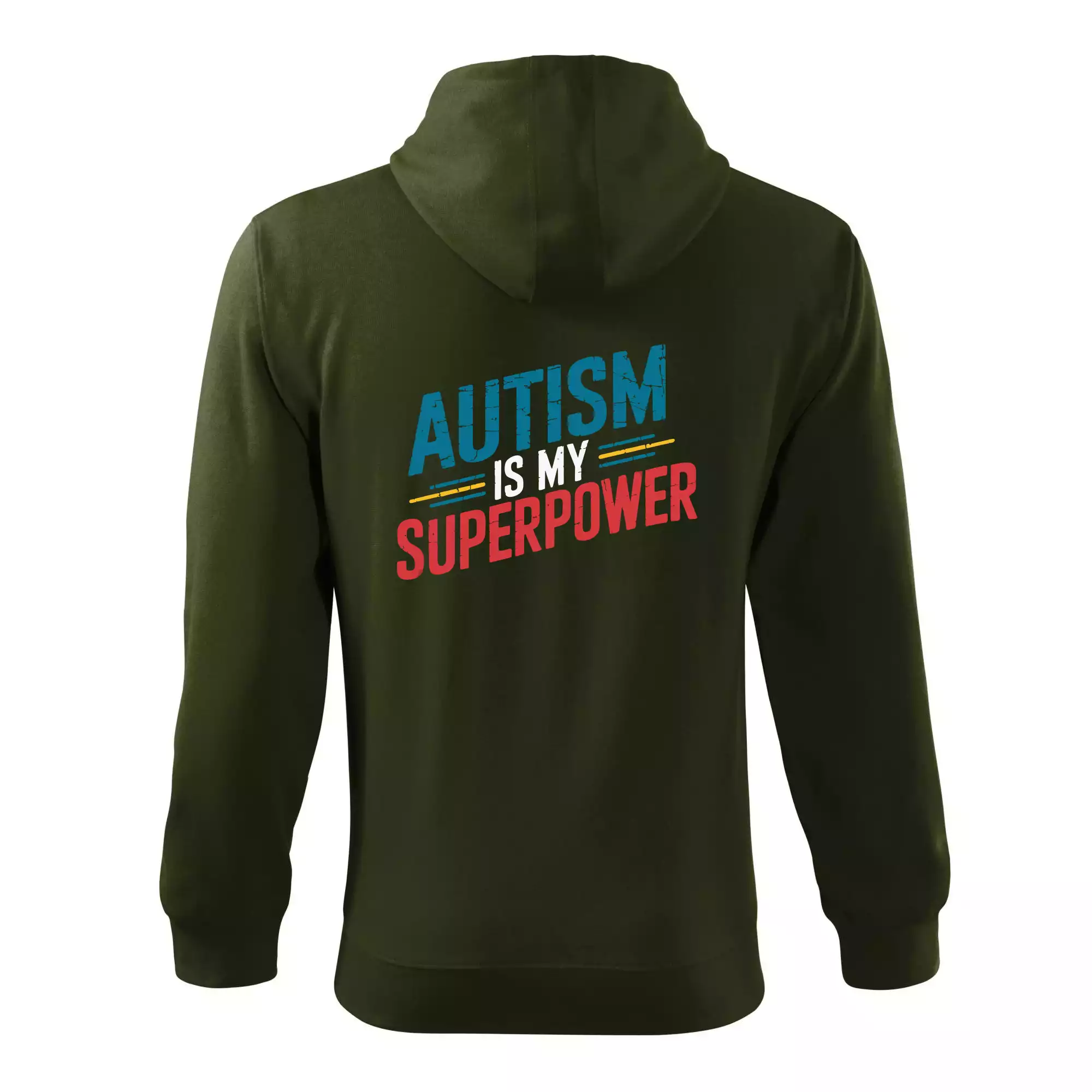 Šikmý nápis Autism is my superpower