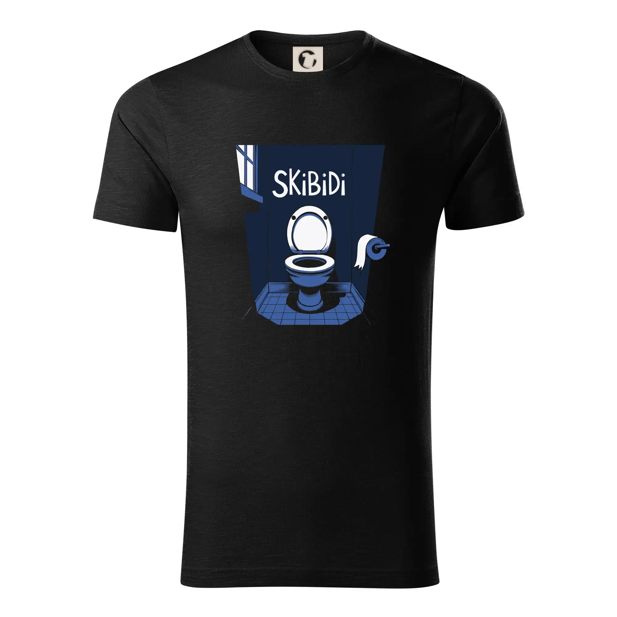 Tričká s motívmi ktoré frčia na internete - Skibidi modrá toaleta - Tričko z organickej bavlny