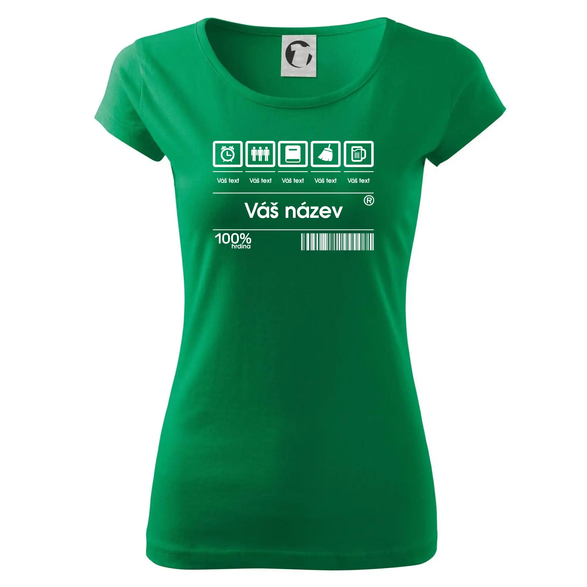 Čárový kód - Vlastní text