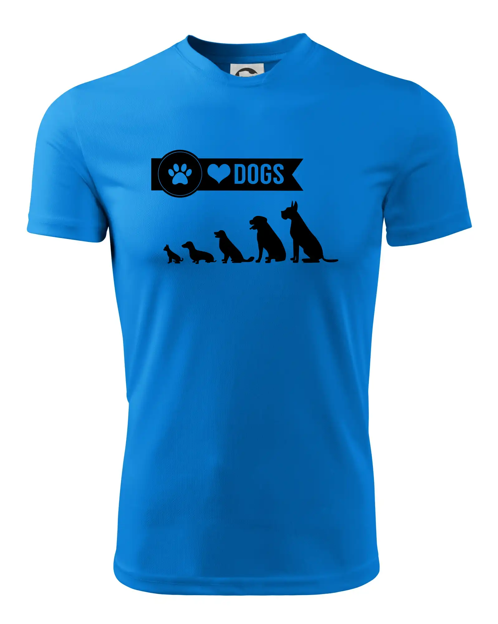 Ostatné psie plemená - I love dogs - labka - Detské tričko športové