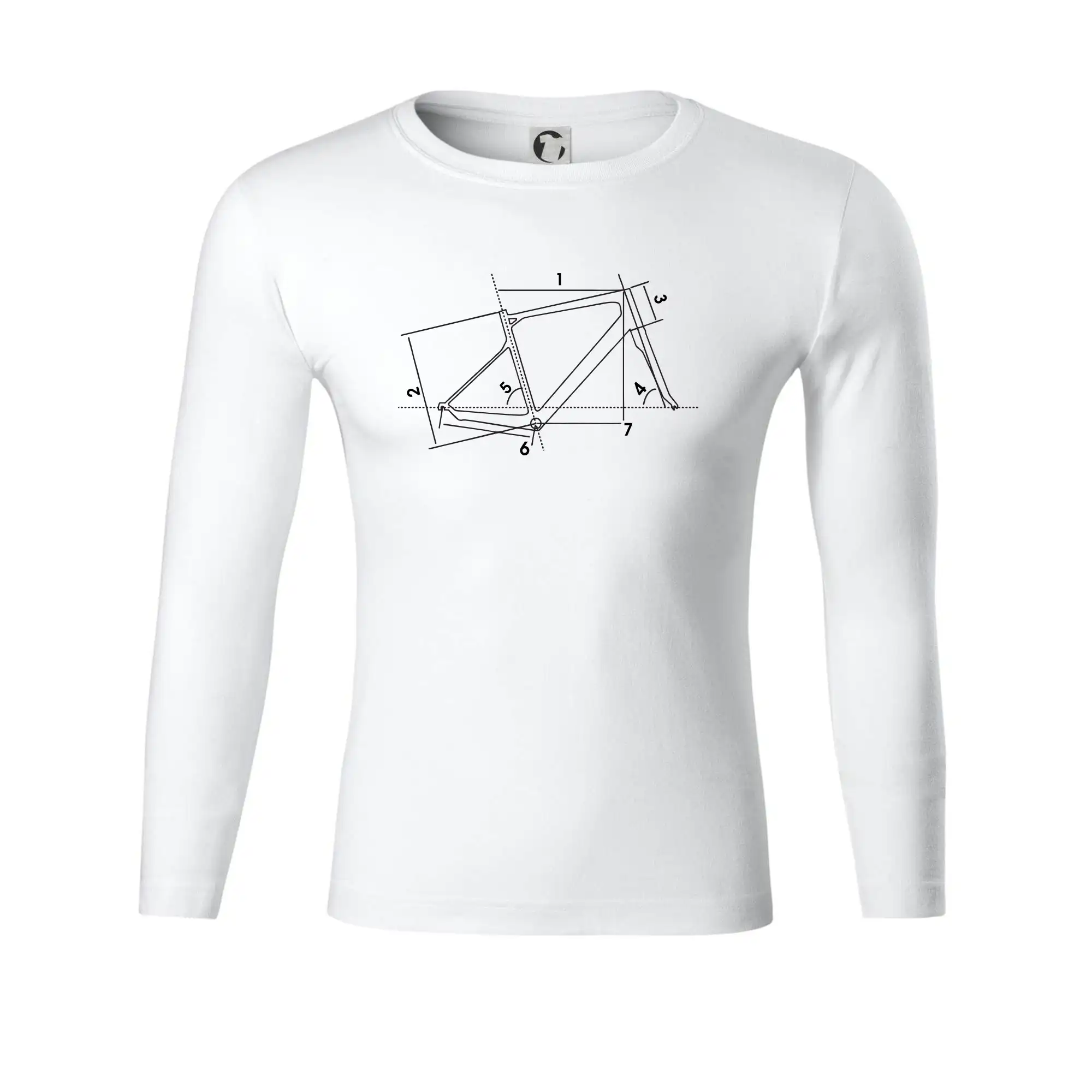 Tričko ako darček pre cyklistu - Cyclo nákres - Tričko Progress s dlhým rukávom