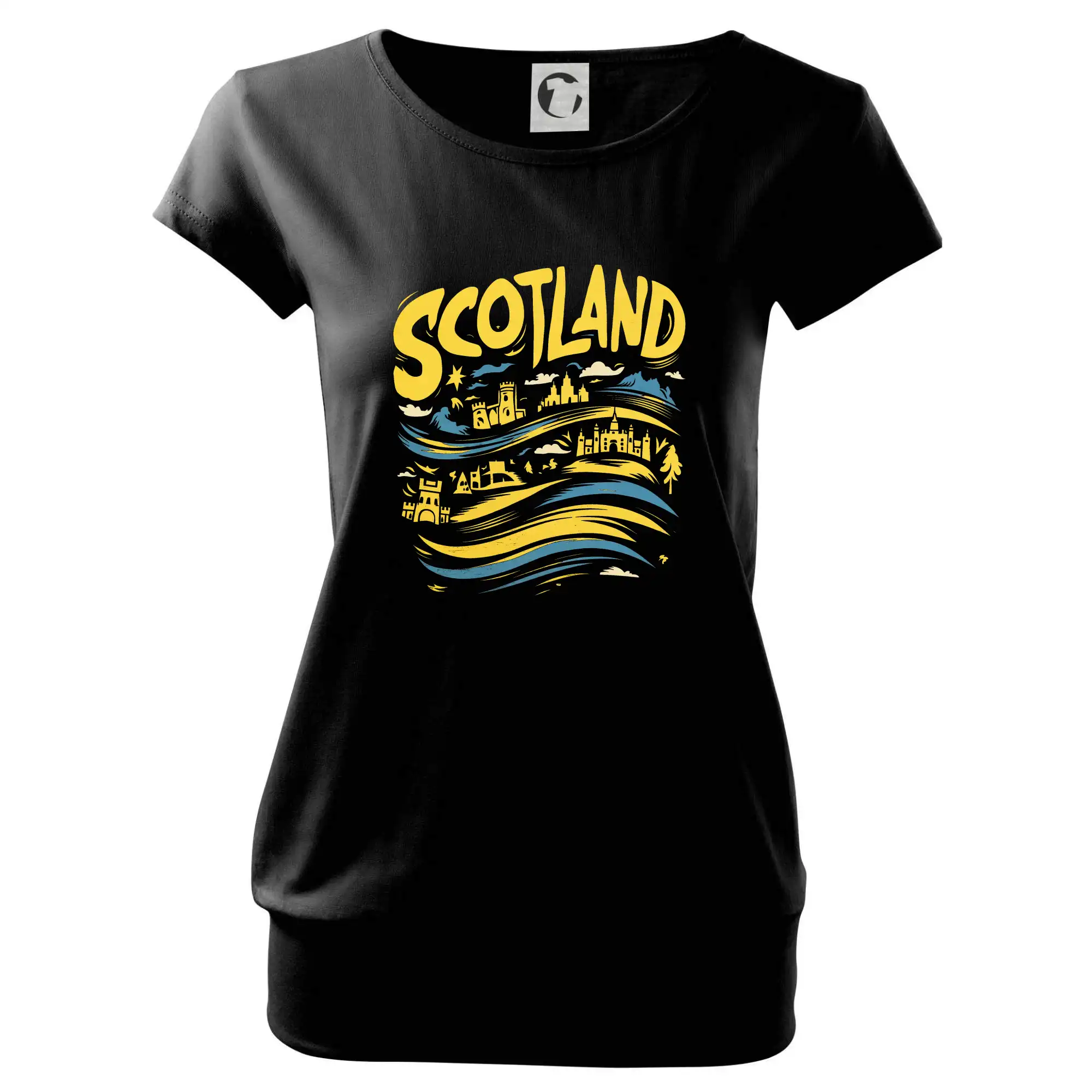Scotland kreslené vlny