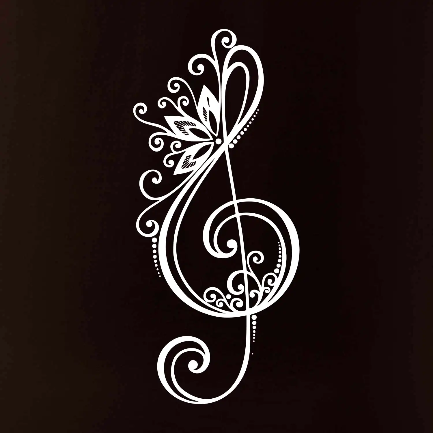 Houslový klíč kytky