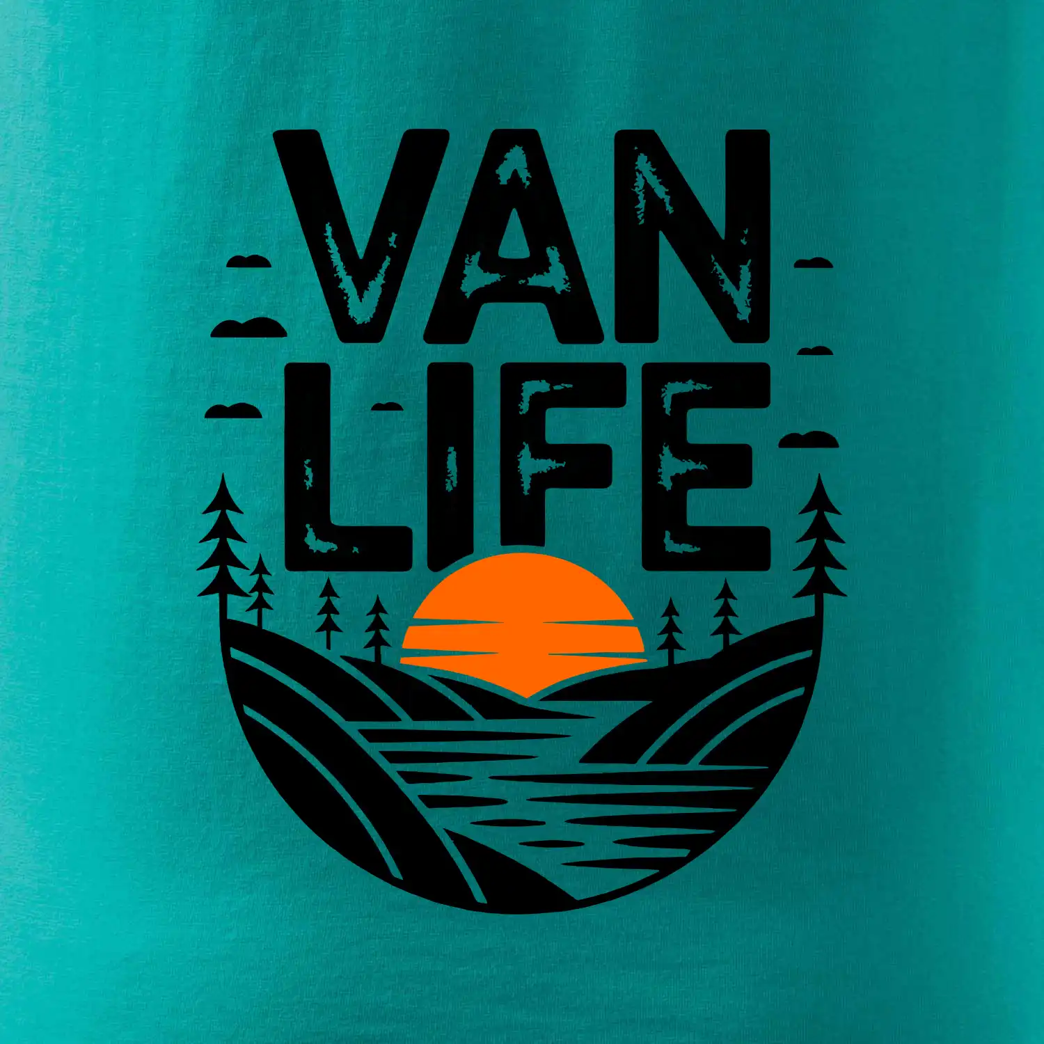 Van life a  Západ slunce