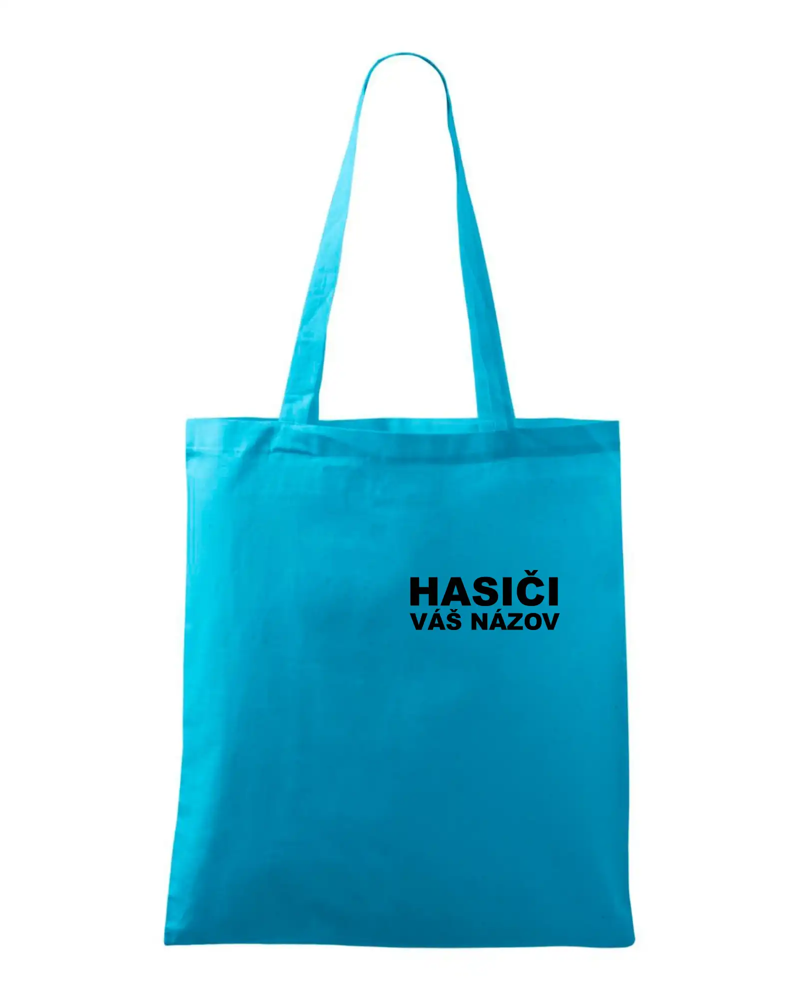 Originálne tričká pre hasičov - Hasiči nápis (názov zboru - vlastný nápis) - Taška bavlnená
