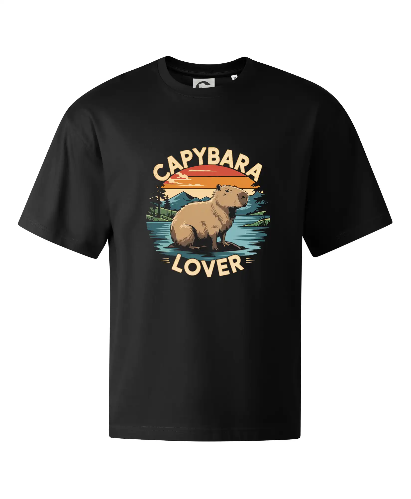 Tričká so zvieratami - Capybara lover vintage - Stage unisex - OVERSIZE