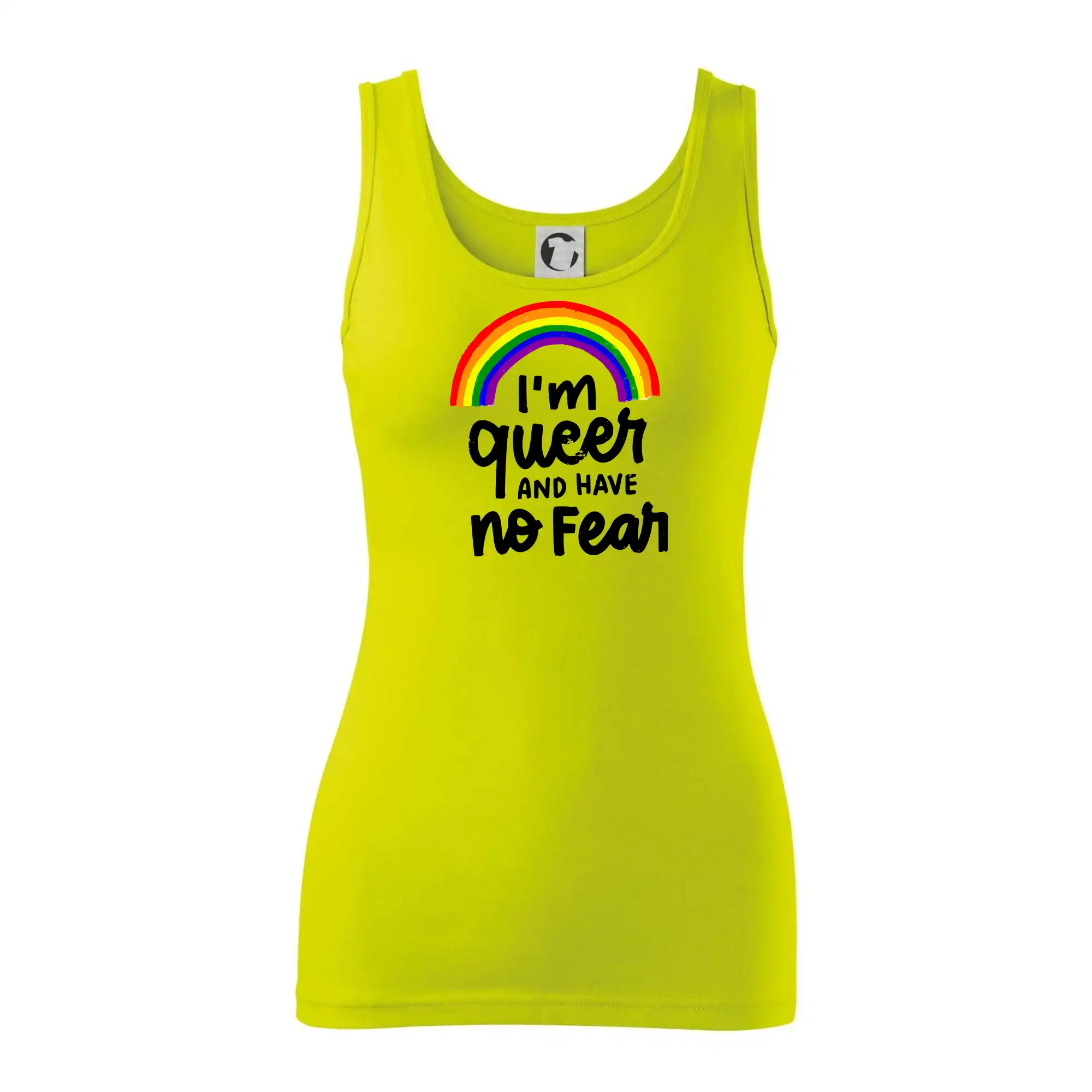 Tričká pre LGBT a Queer komunitu - Im queer and have no fear - Dámske tielko
