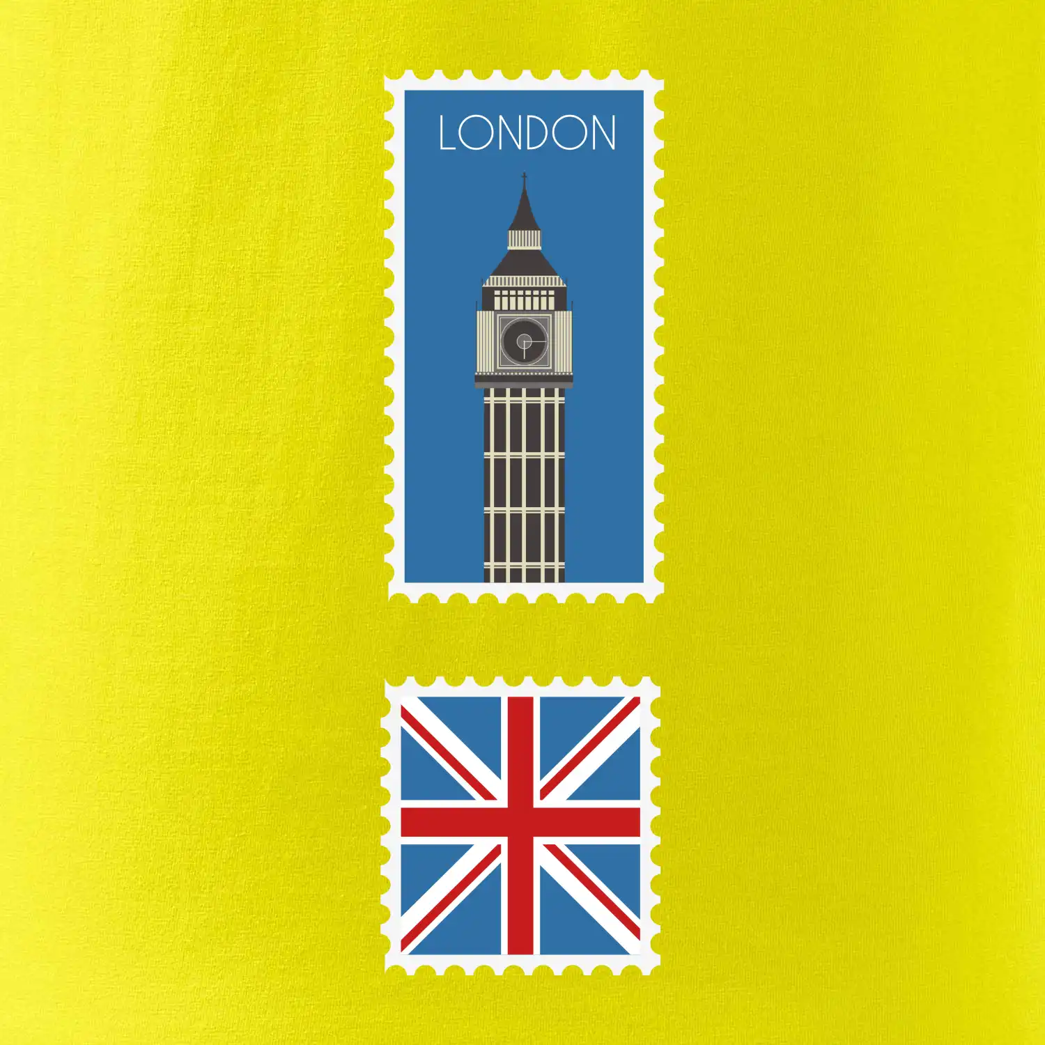 Londýn známka barevná