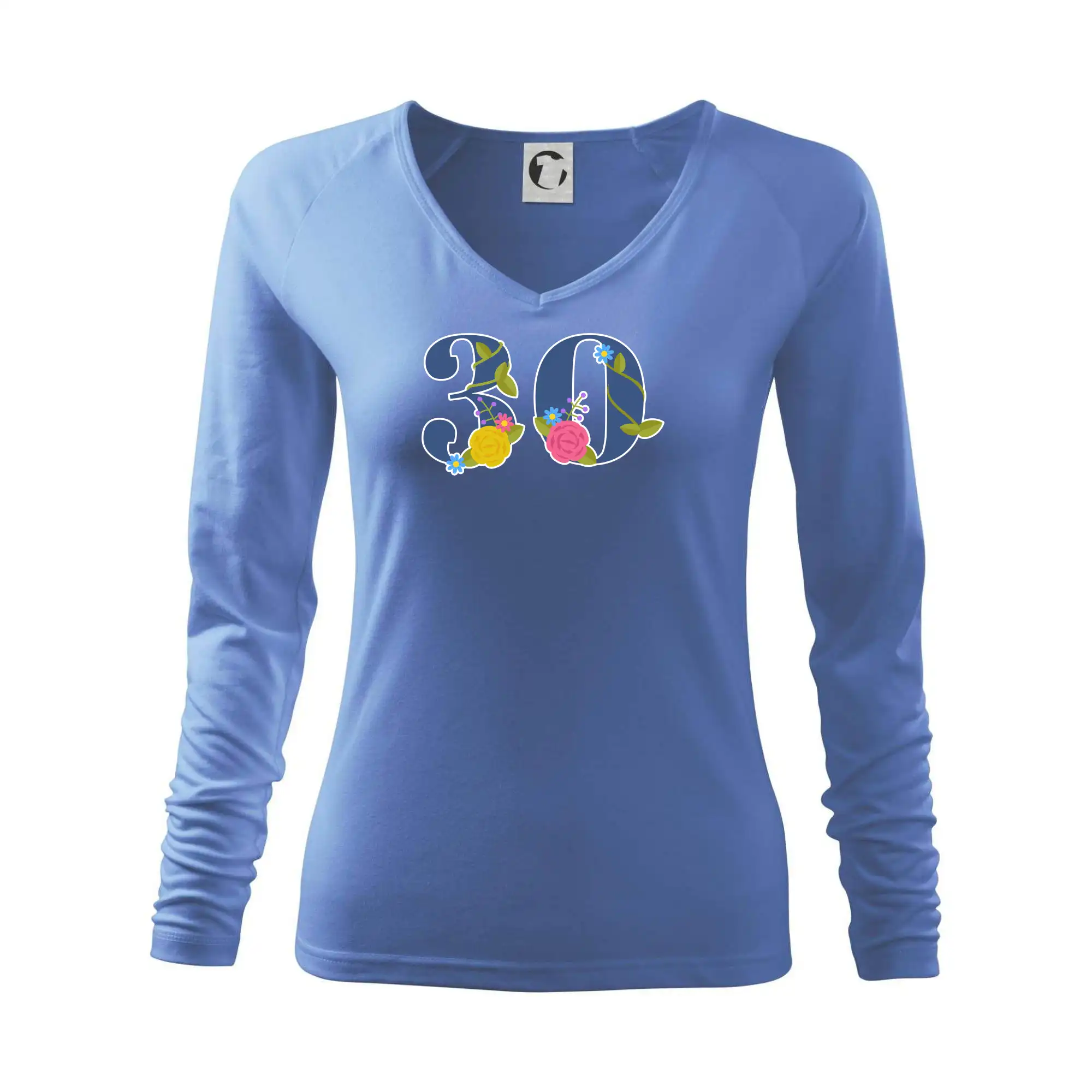 Květinové číslo kreslené - 30