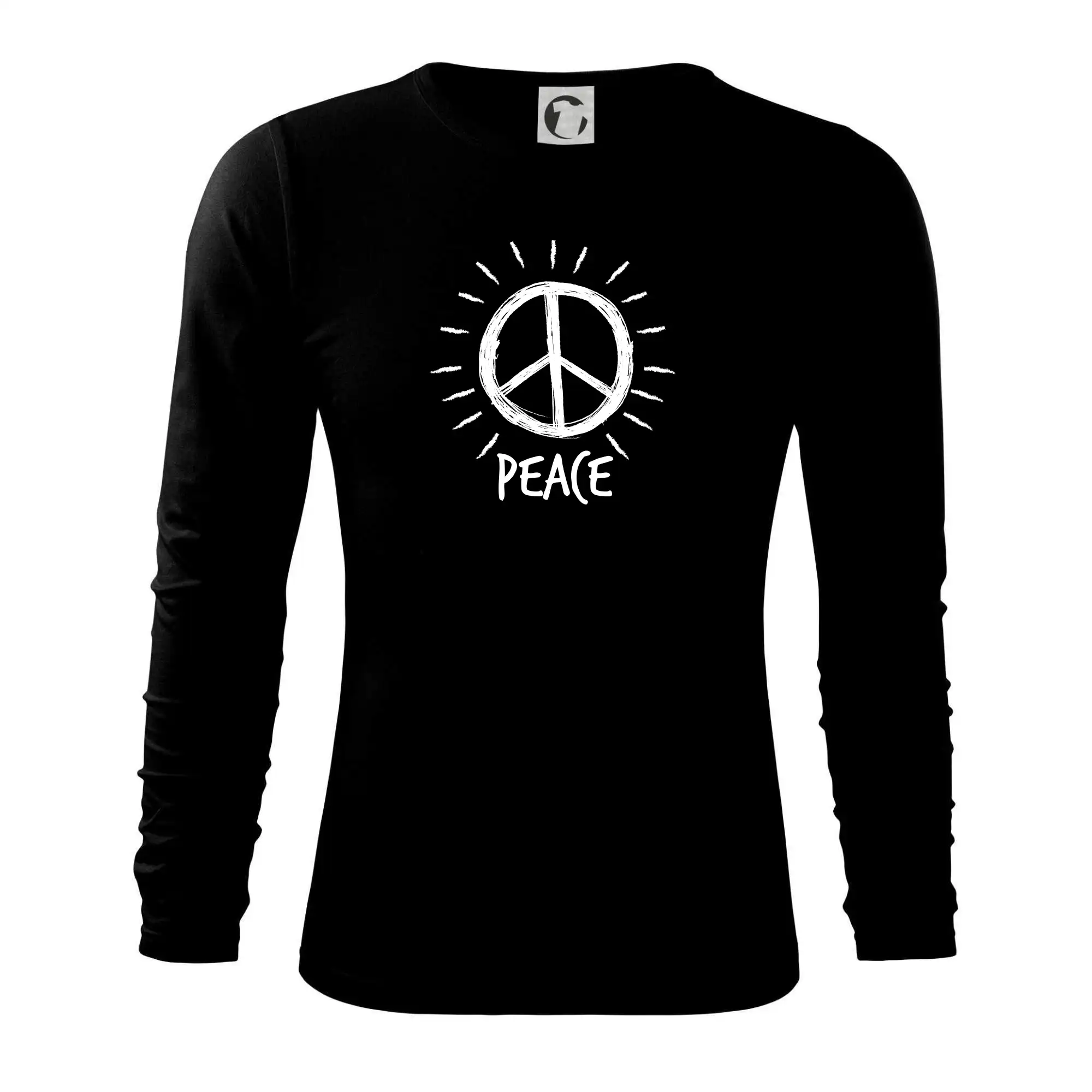 Peace symbol černobílý