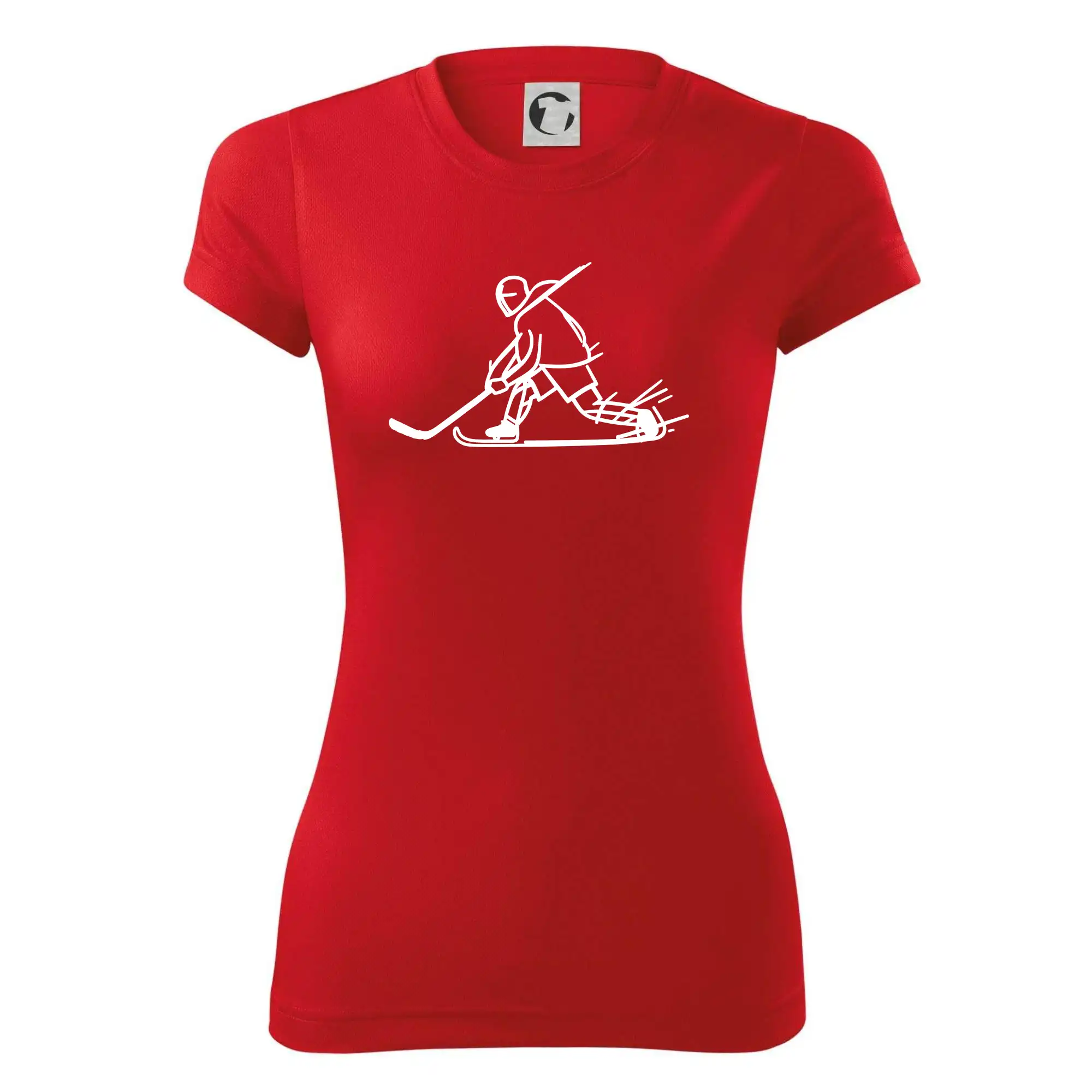 Kreslený hokejista tučnou fixou