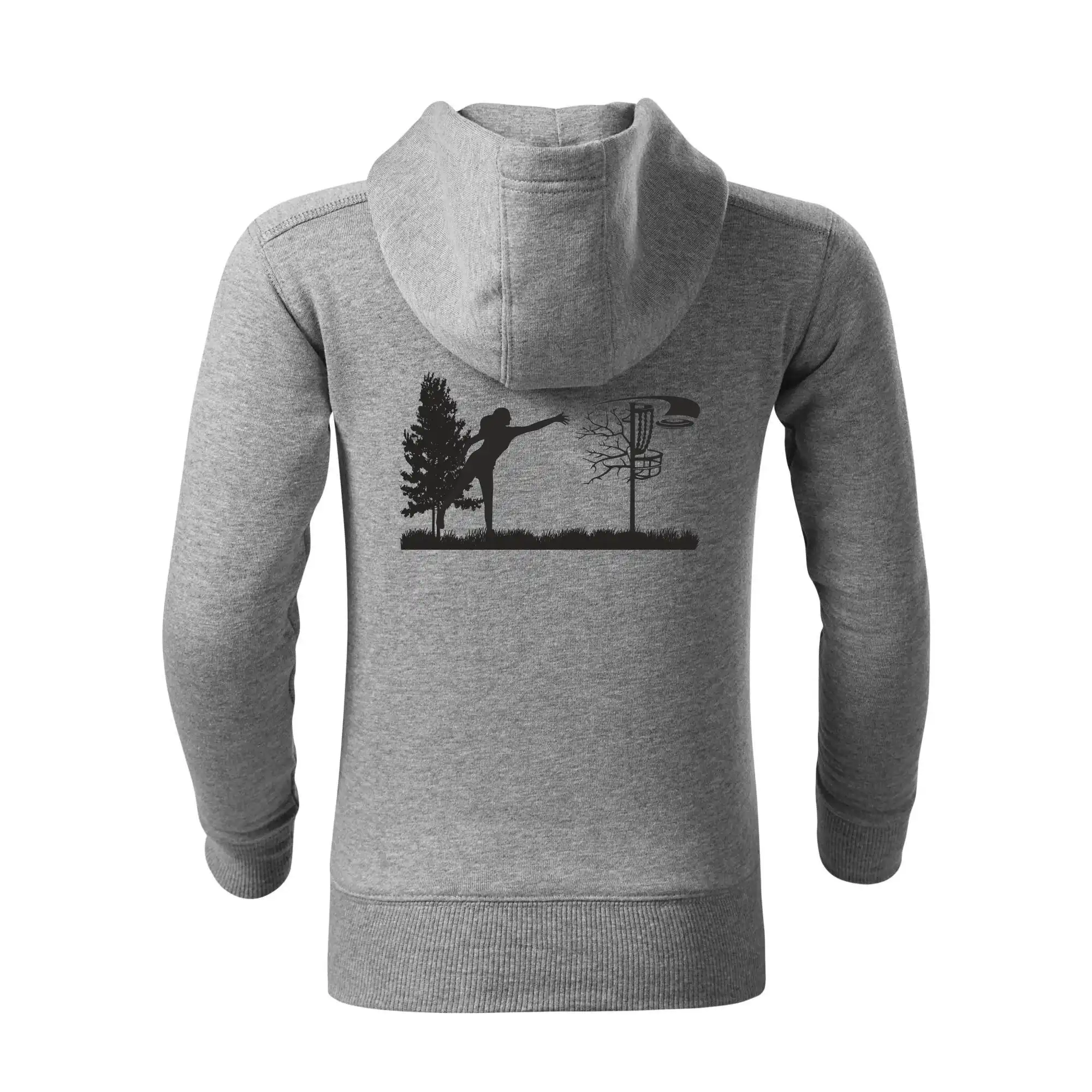 Disc golf - žena černý obrázek