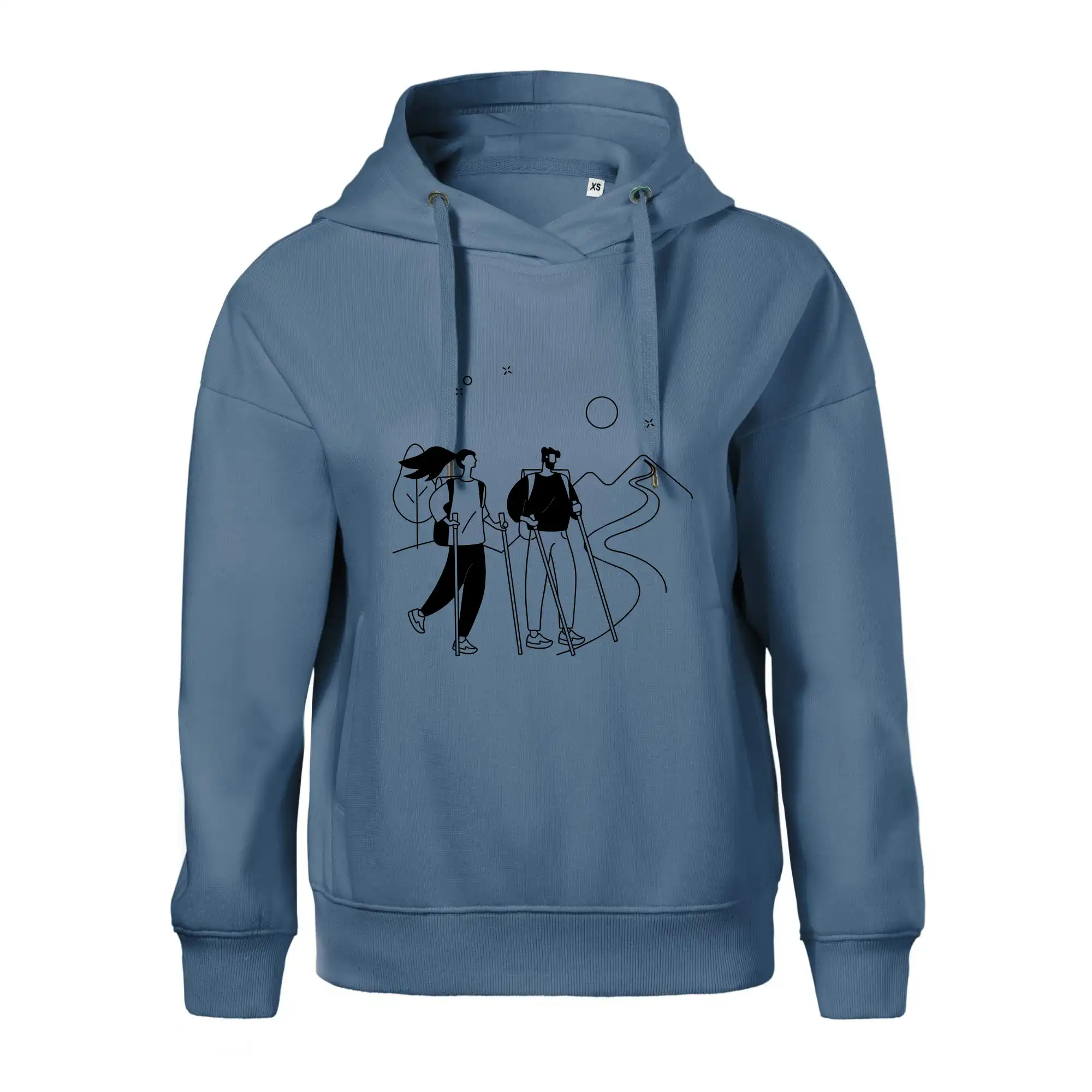 Kreslený pár na výletě