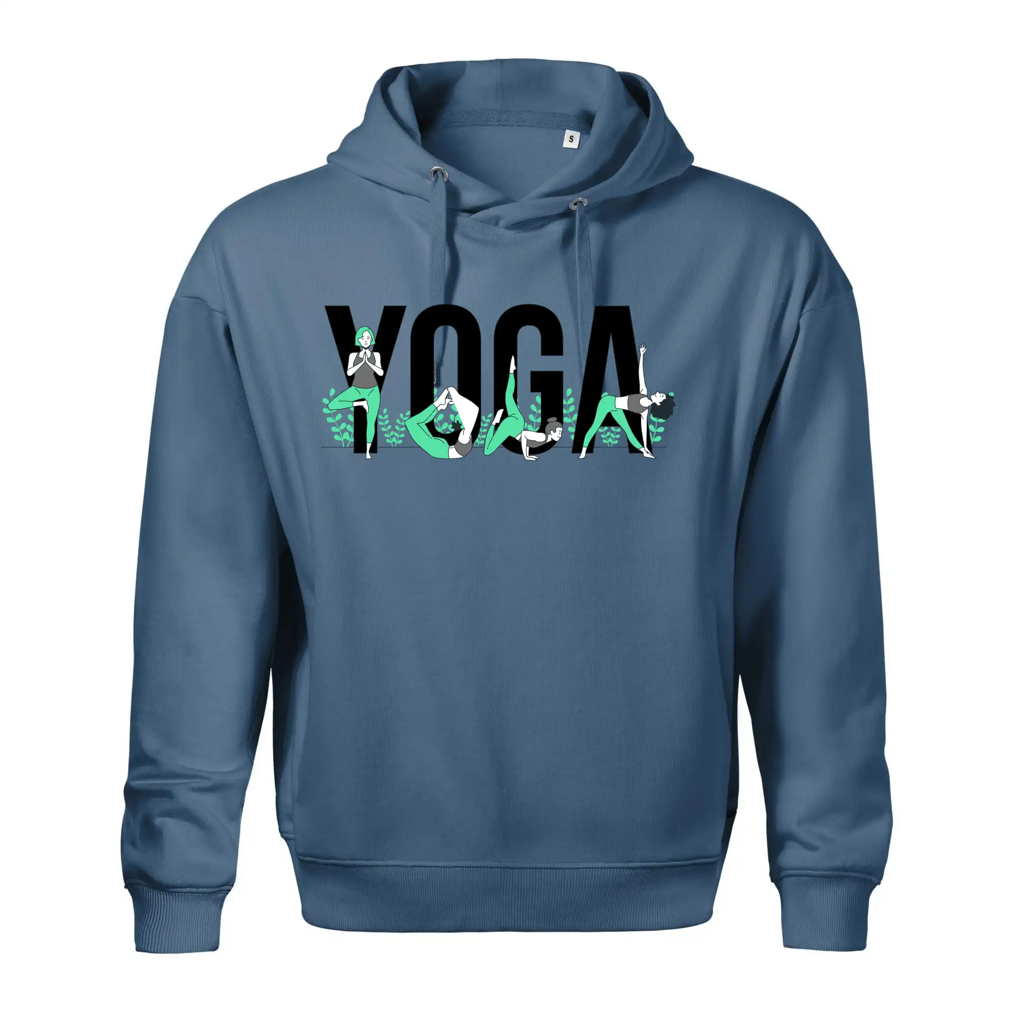 Yoga nápis barevný