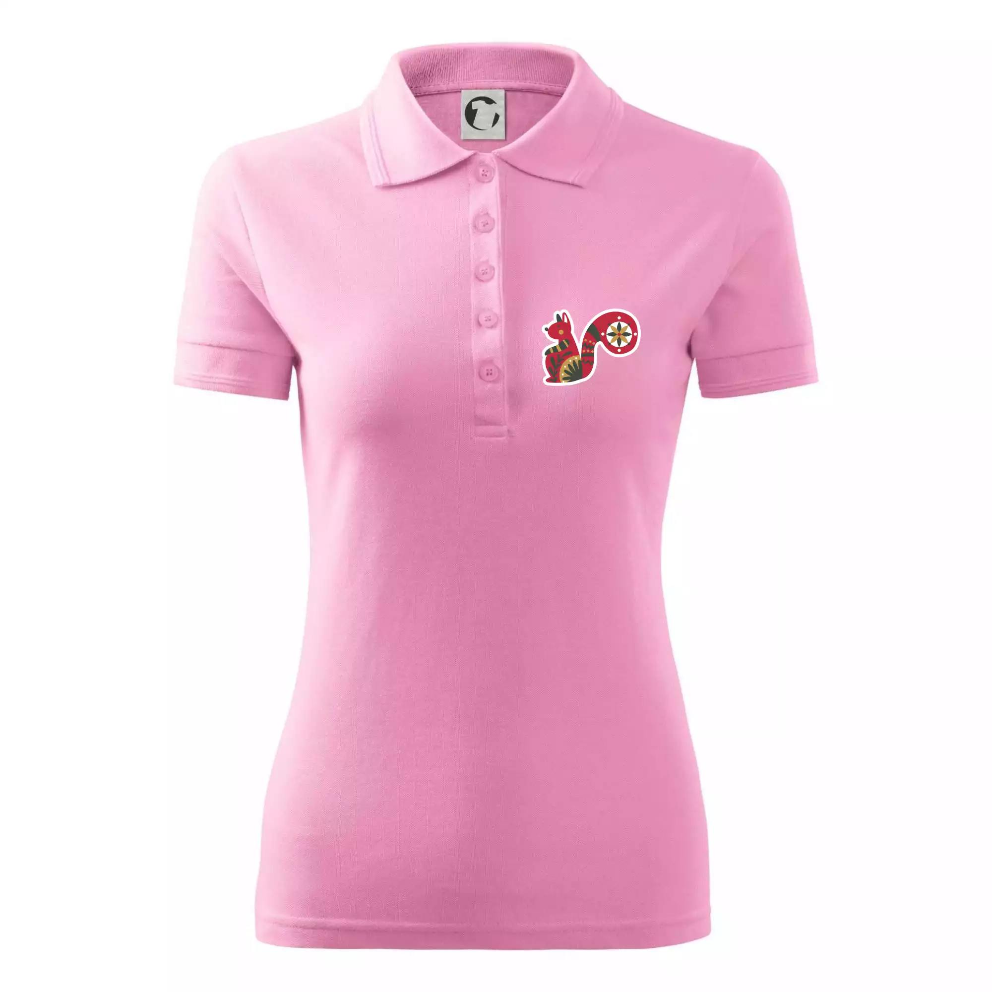 Folklor na prsu veverka