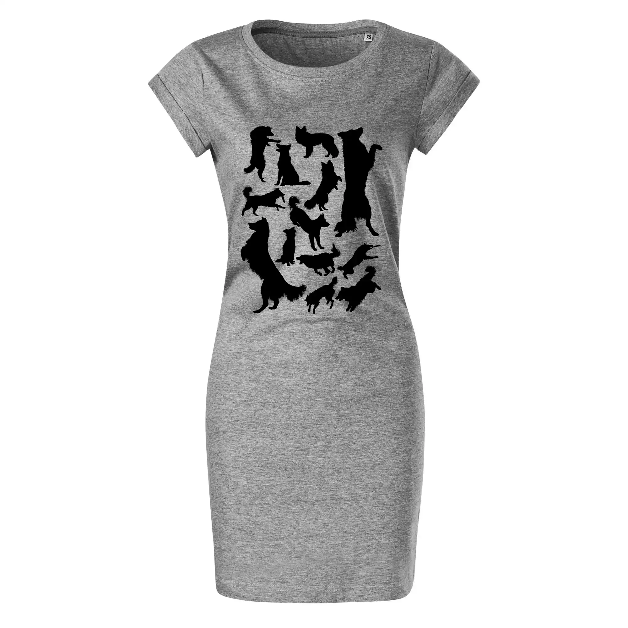 Border kolie siluety