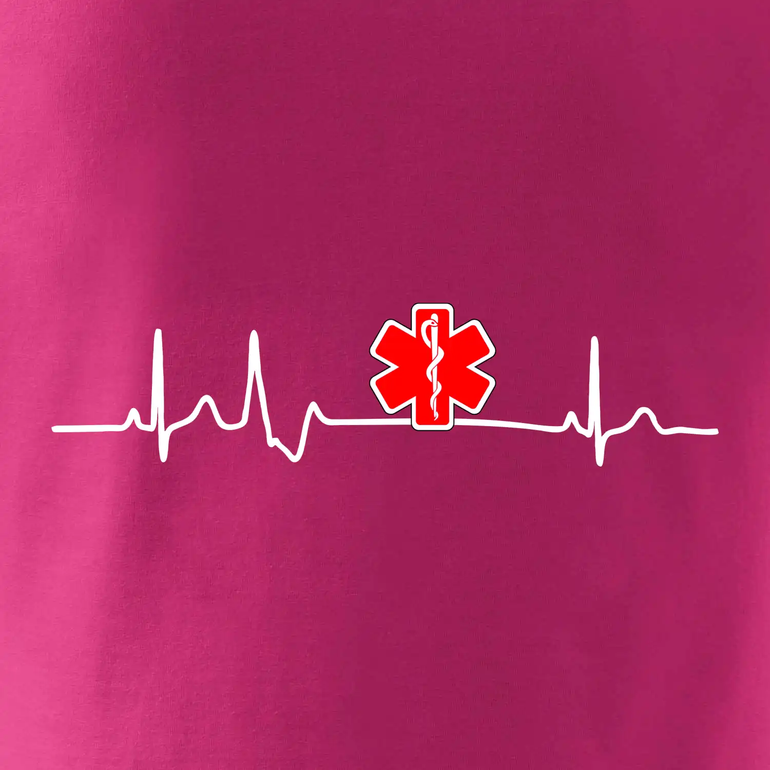 EKG rescue červená hvězda