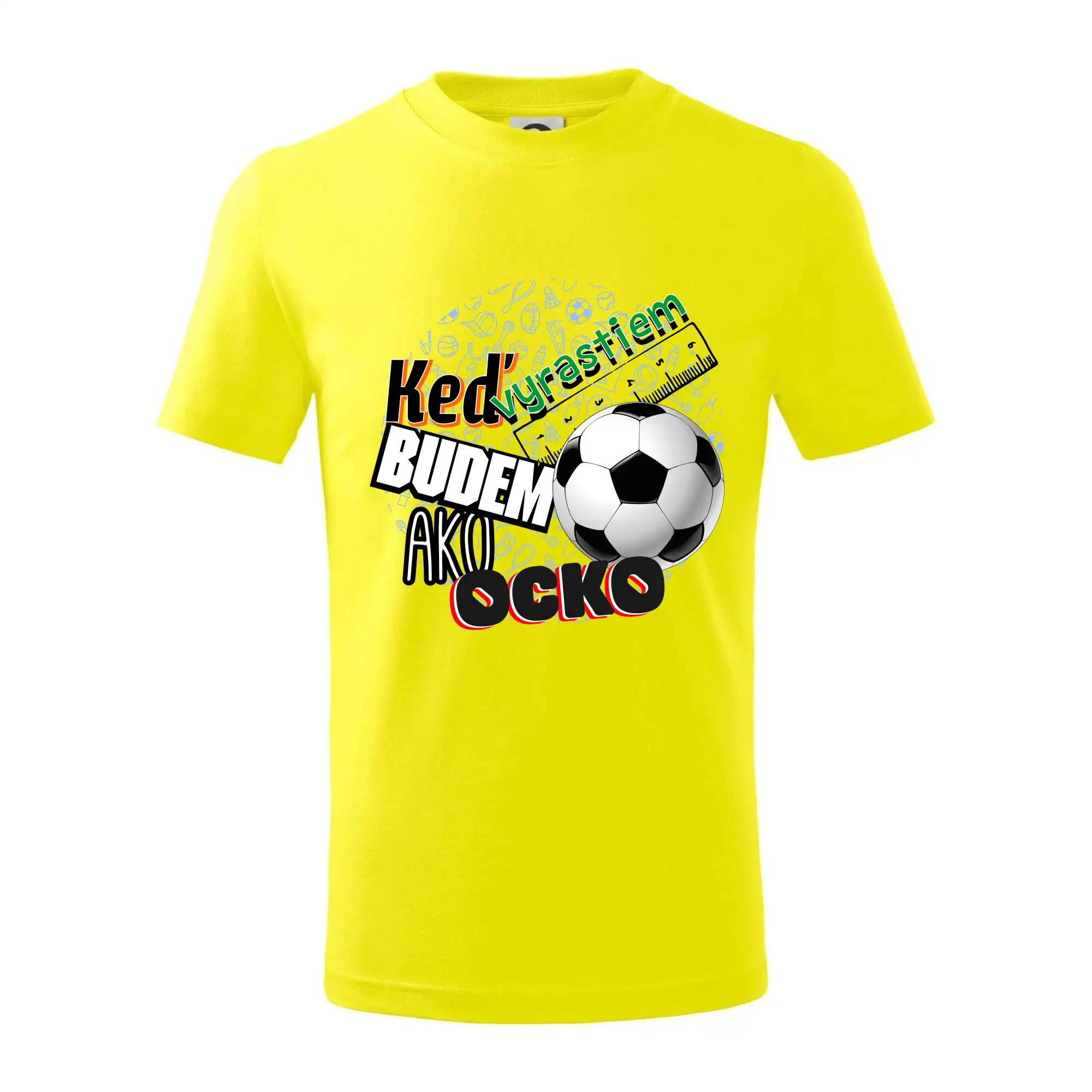 Detské body - až vyrastiem budem ako ocko - Keď vyrastiem budem ako ocko Futbal - Tričko detské bavlnené