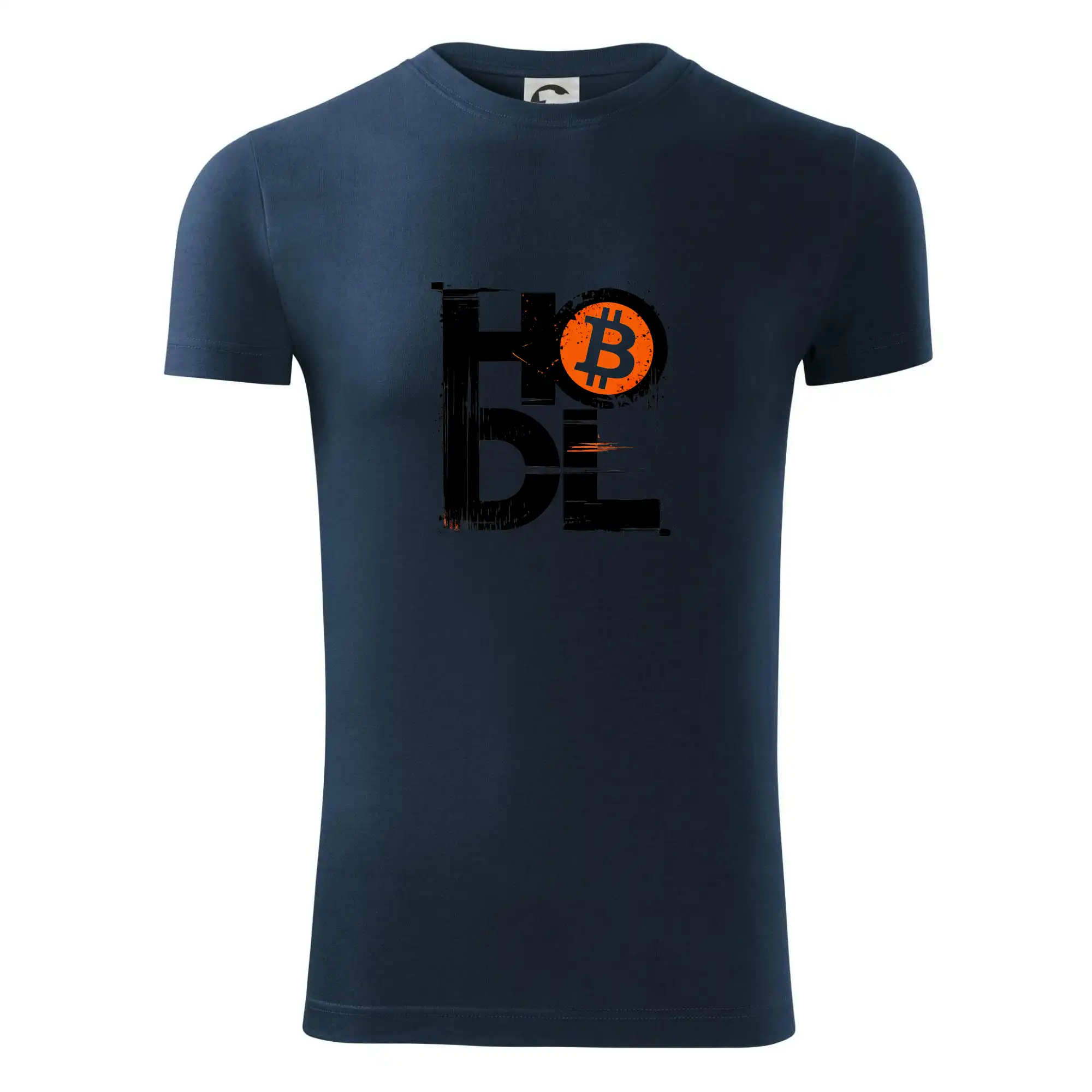 Hodl velký nápis a logo BTC
