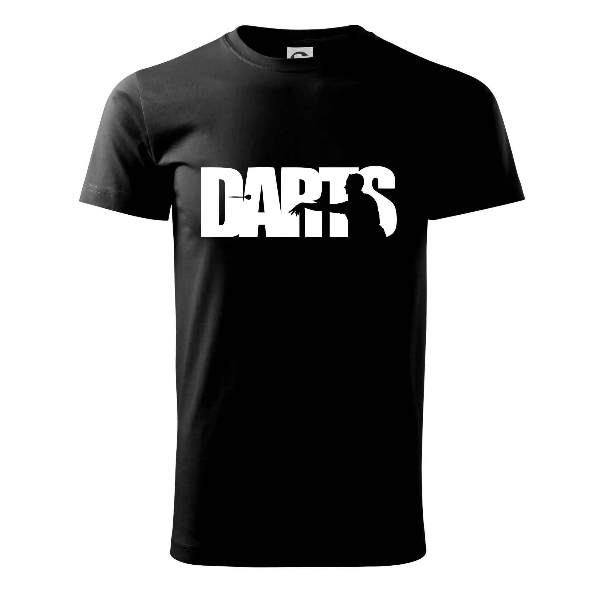 Darts - nápis se šipkařem
