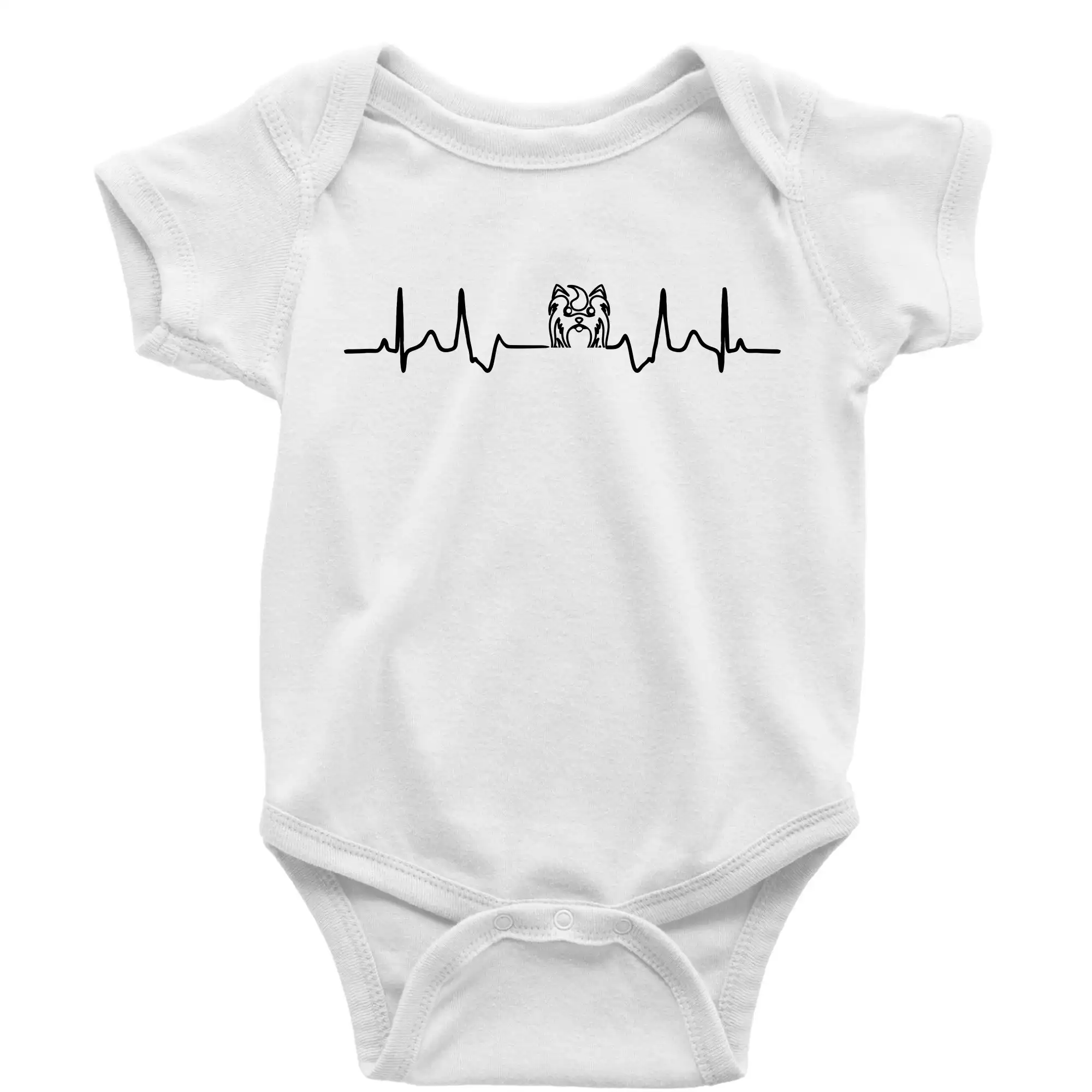 Ši-tzu - Shih-tzu ekg hlava - Body dojčenské s krátkym rukávom